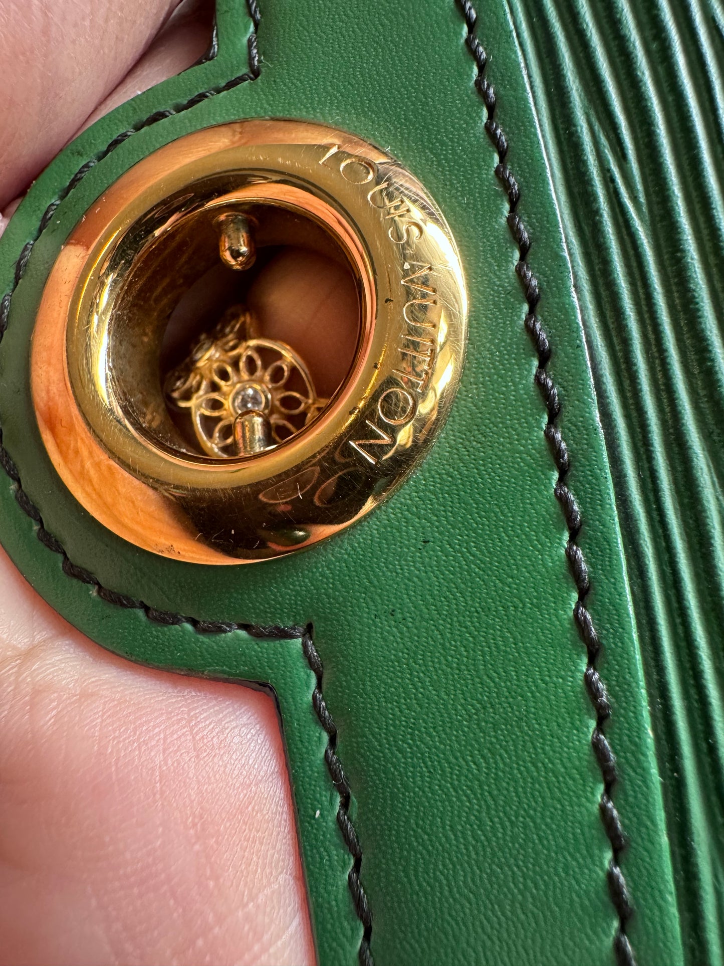 Louis Vuitton Epi Pochette Arche in Borneo Green