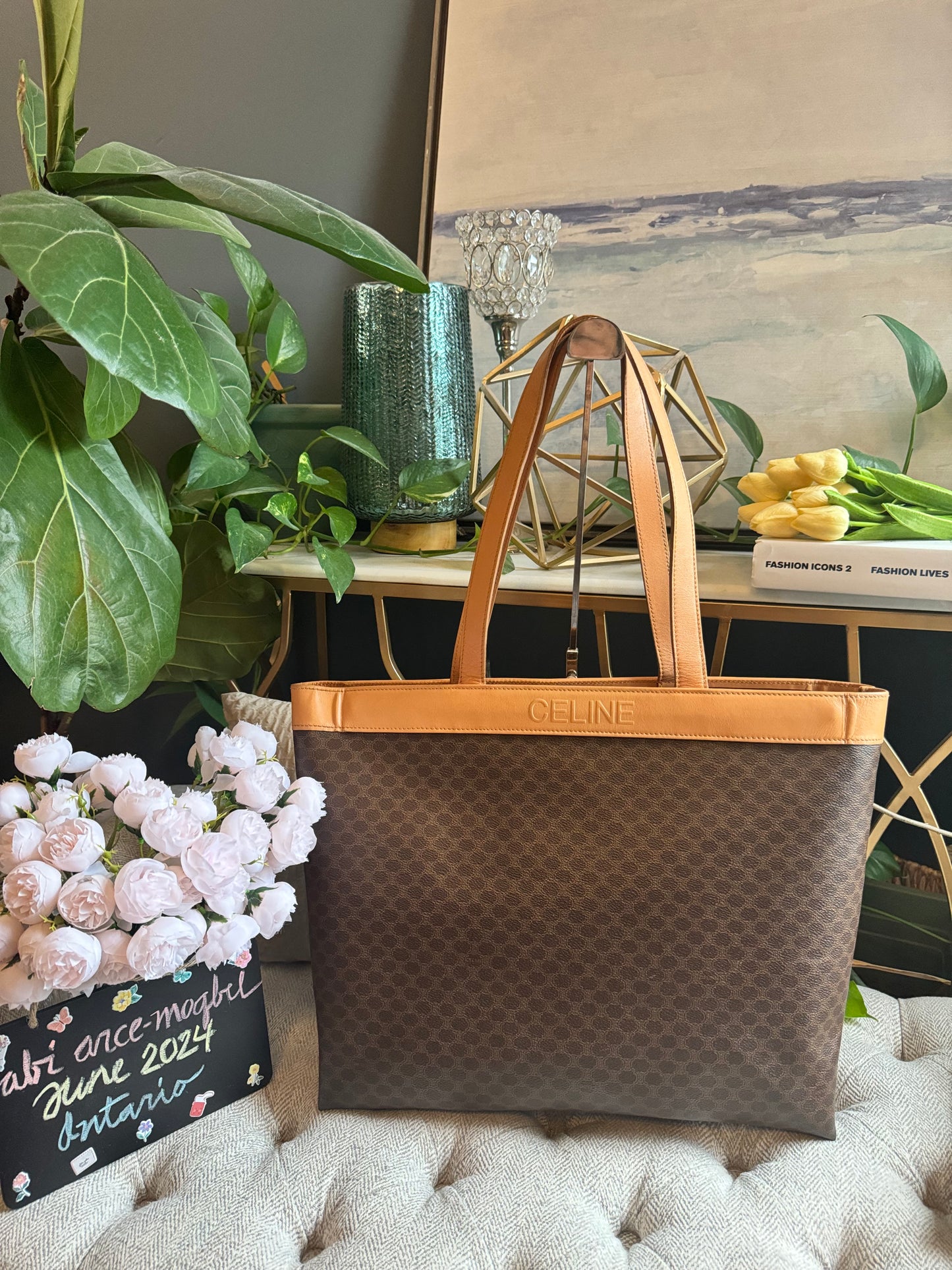 Celine Large Vintage Macadam Tote