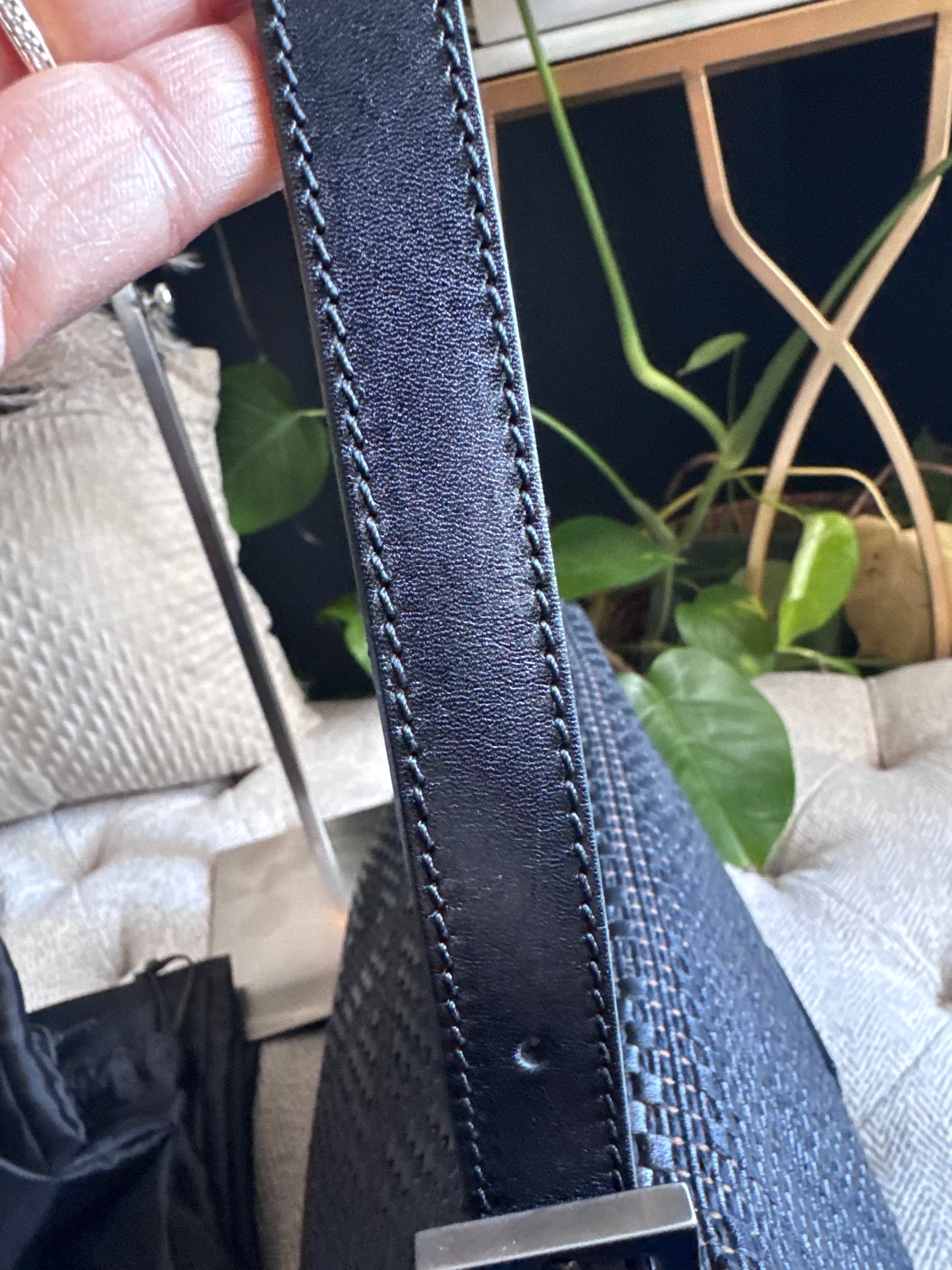 Fendi Leather Weave Mama Baguette