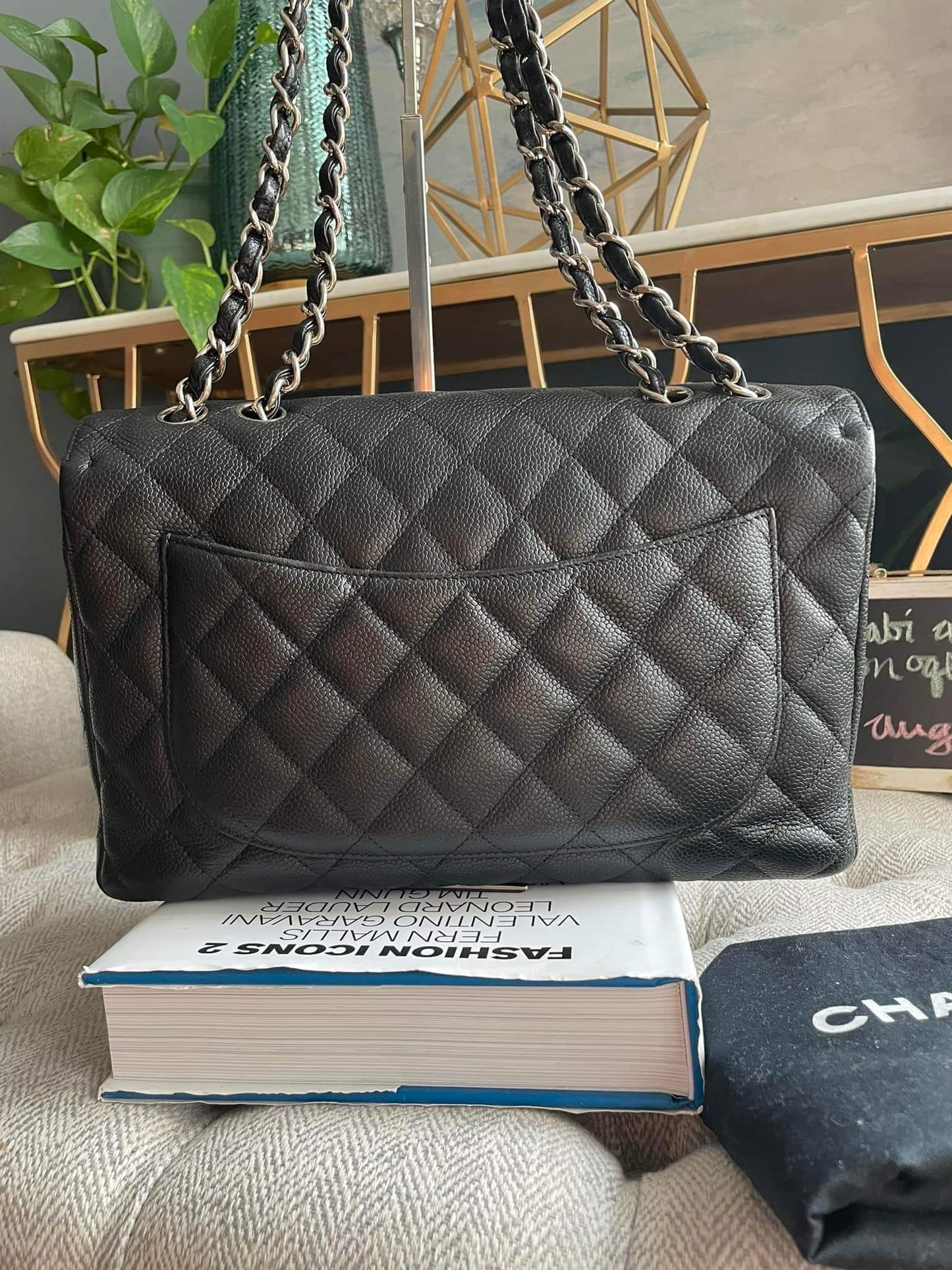 Chanel Classic Jumbo Caviar