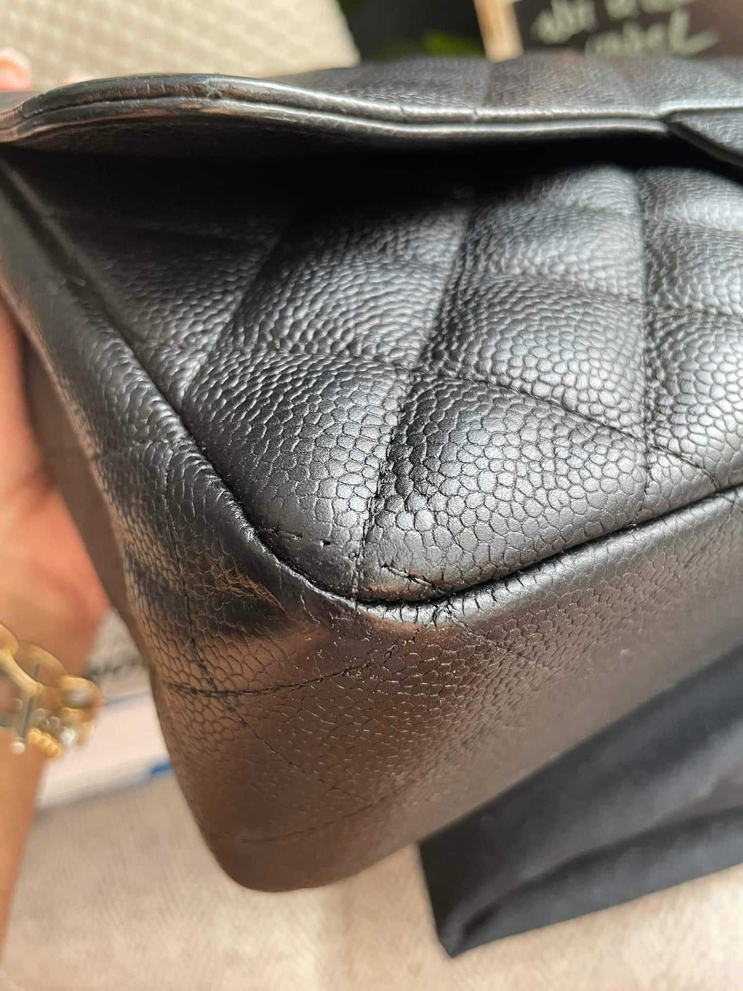 Chanel Classic Jumbo Caviar