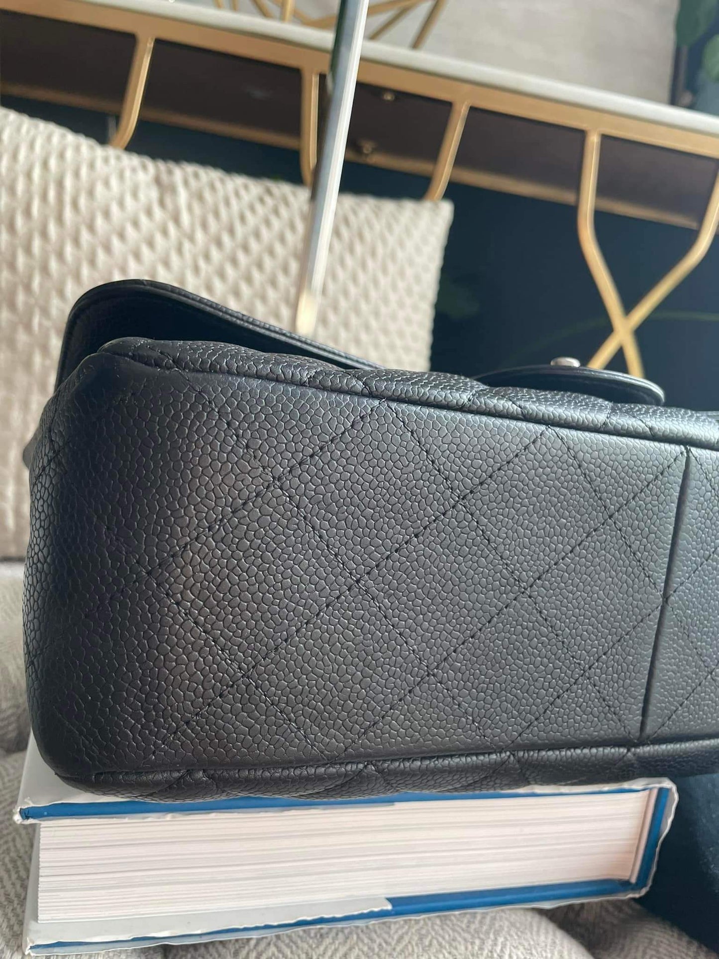 Chanel Classic Jumbo Caviar