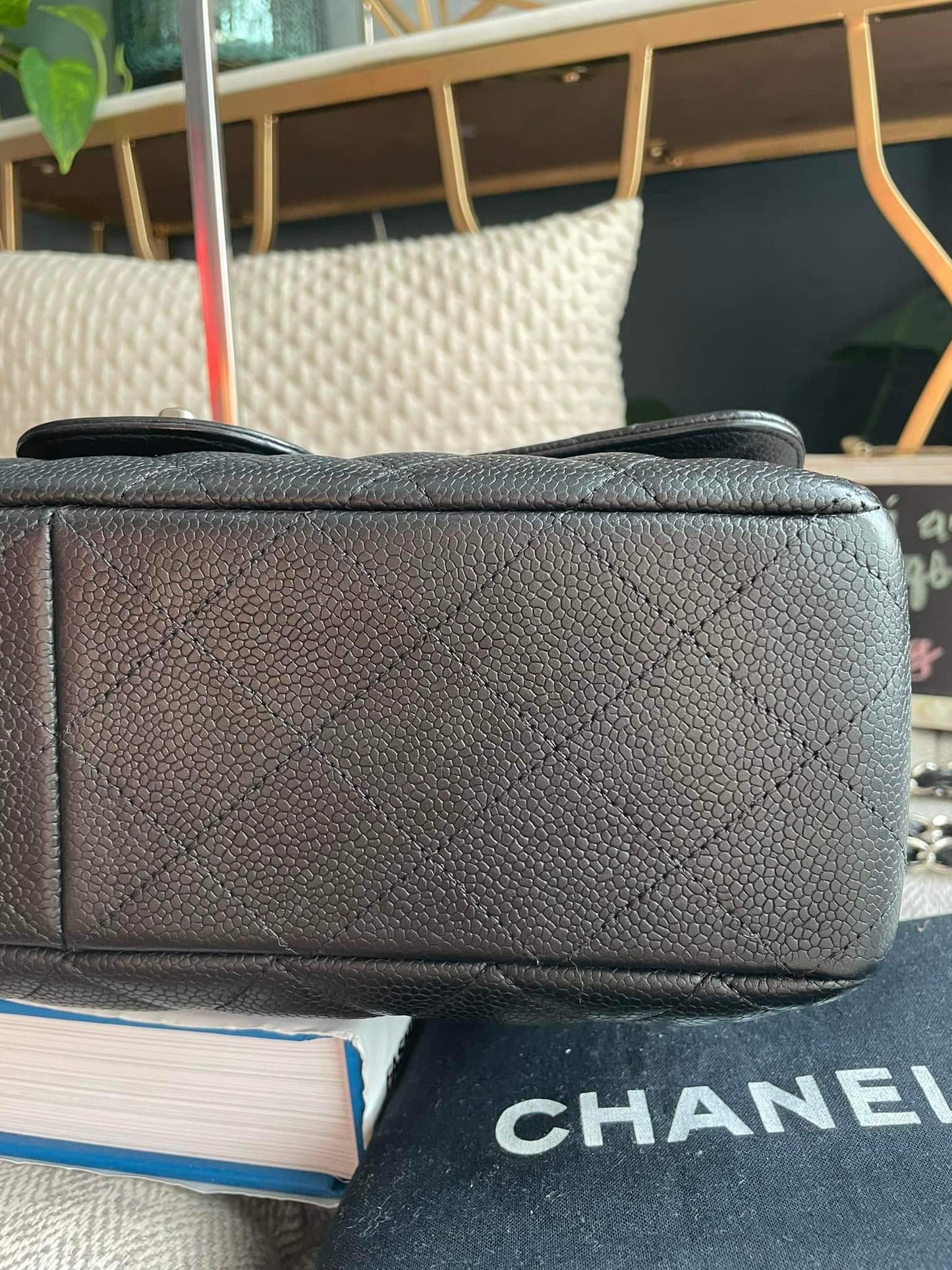 Chanel Classic Jumbo Caviar