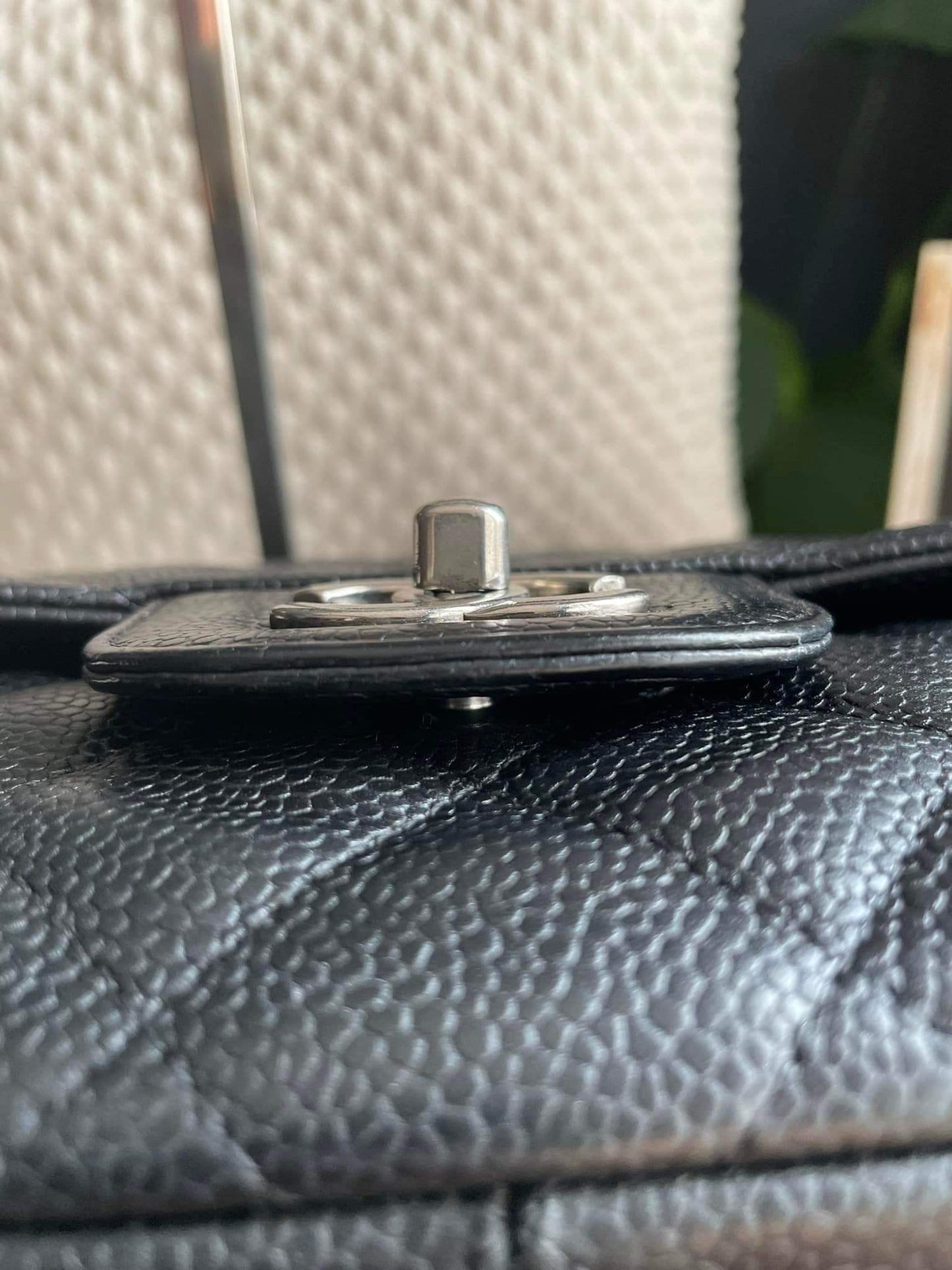 Chanel Classic Jumbo Caviar