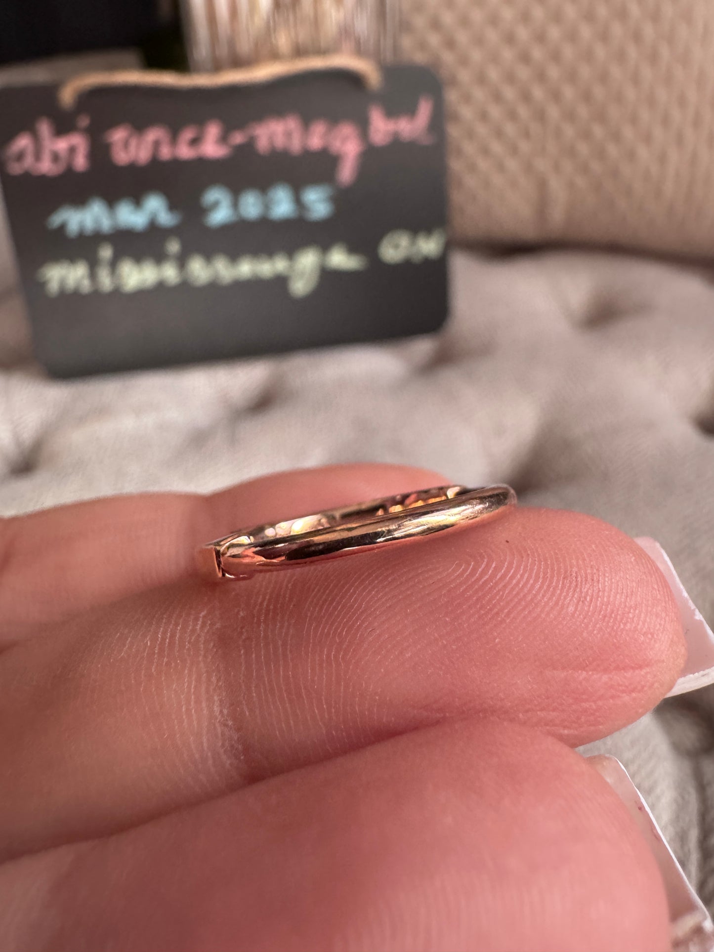 Tiffany & Co 18k Rose Gold Lock Ring