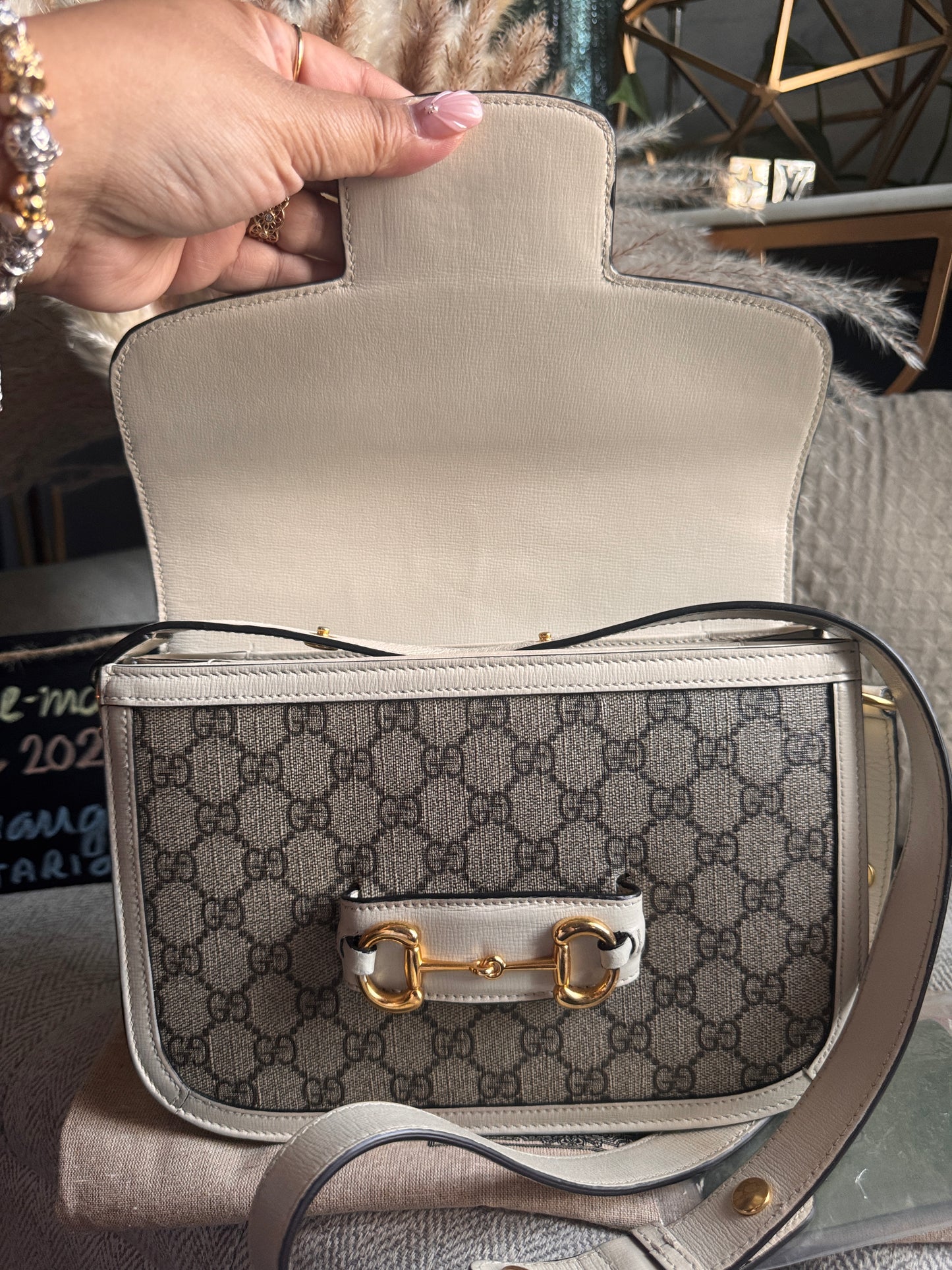 Gucci GH Supreme Horsebit 1955 Bag
