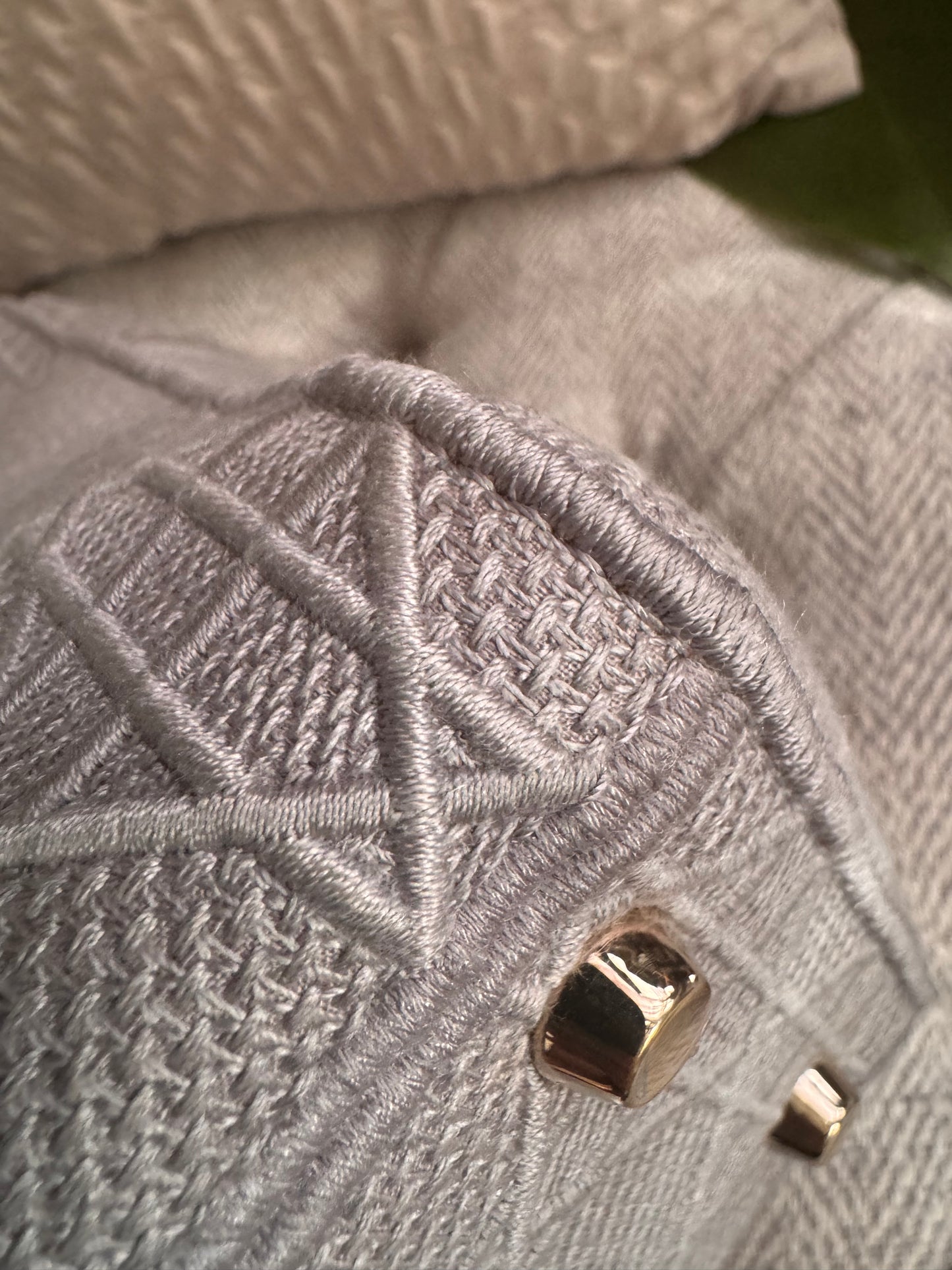 Christian Dior LADY D-LITE Medium Bag in Cool Grey Cannage Embroidery