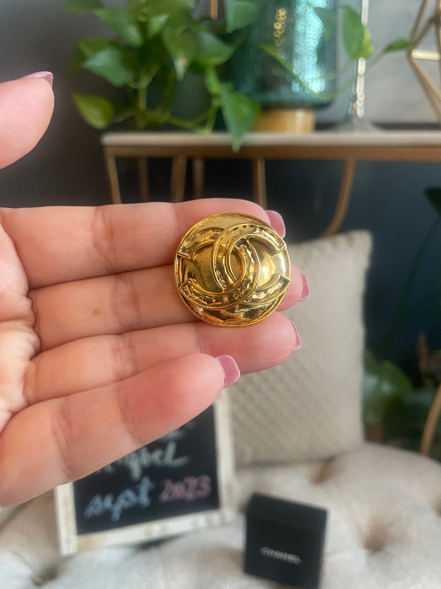 Chanel Medallion Brooch Pin 94P