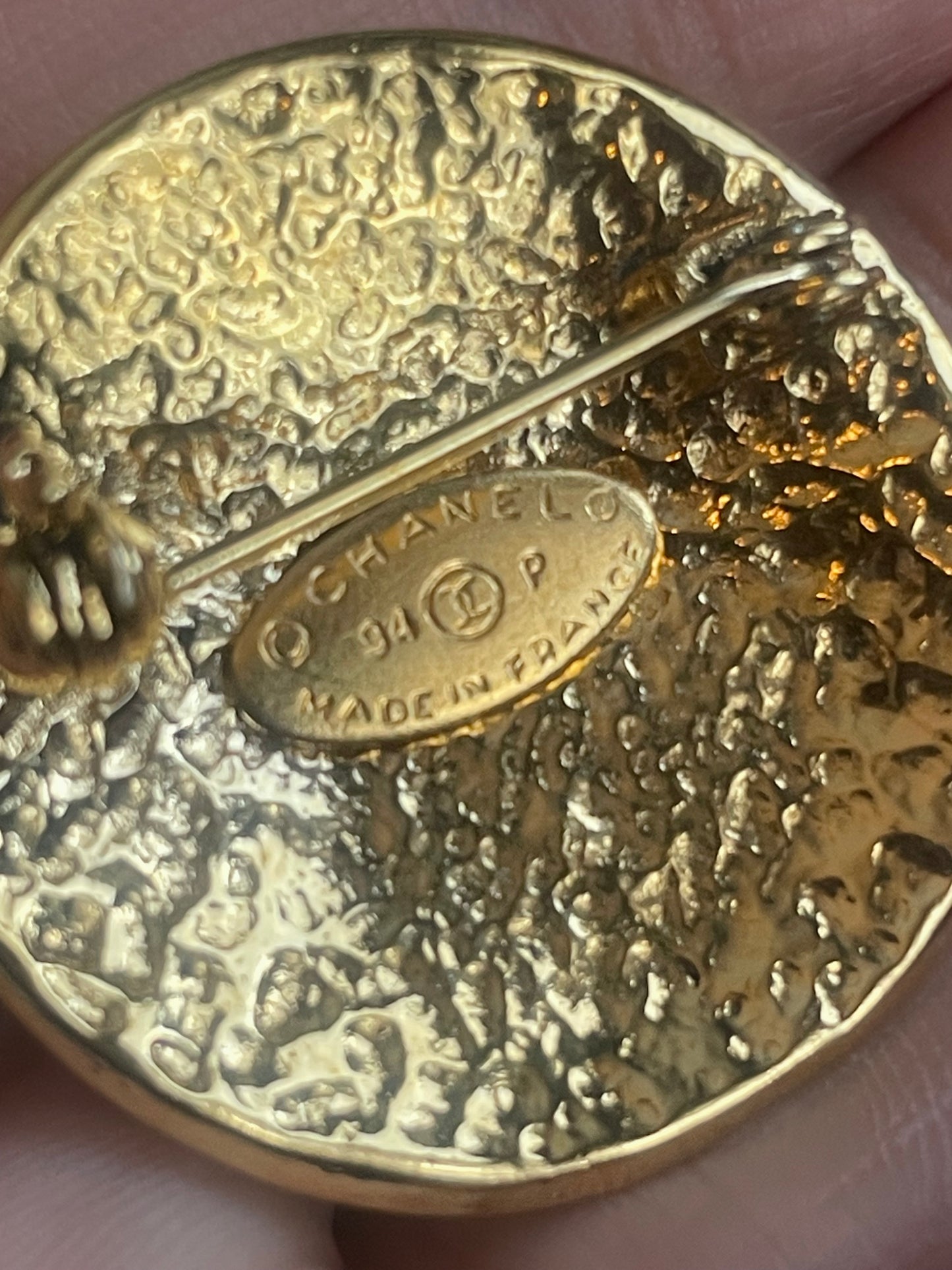 Chanel Medallion Brooch Pin 94P