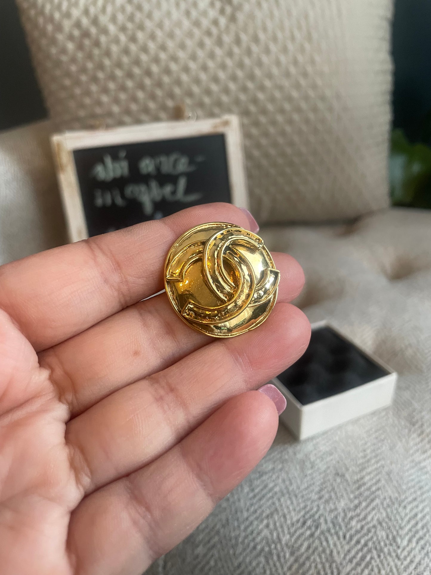Chanel Medallion Brooch Pin 94P