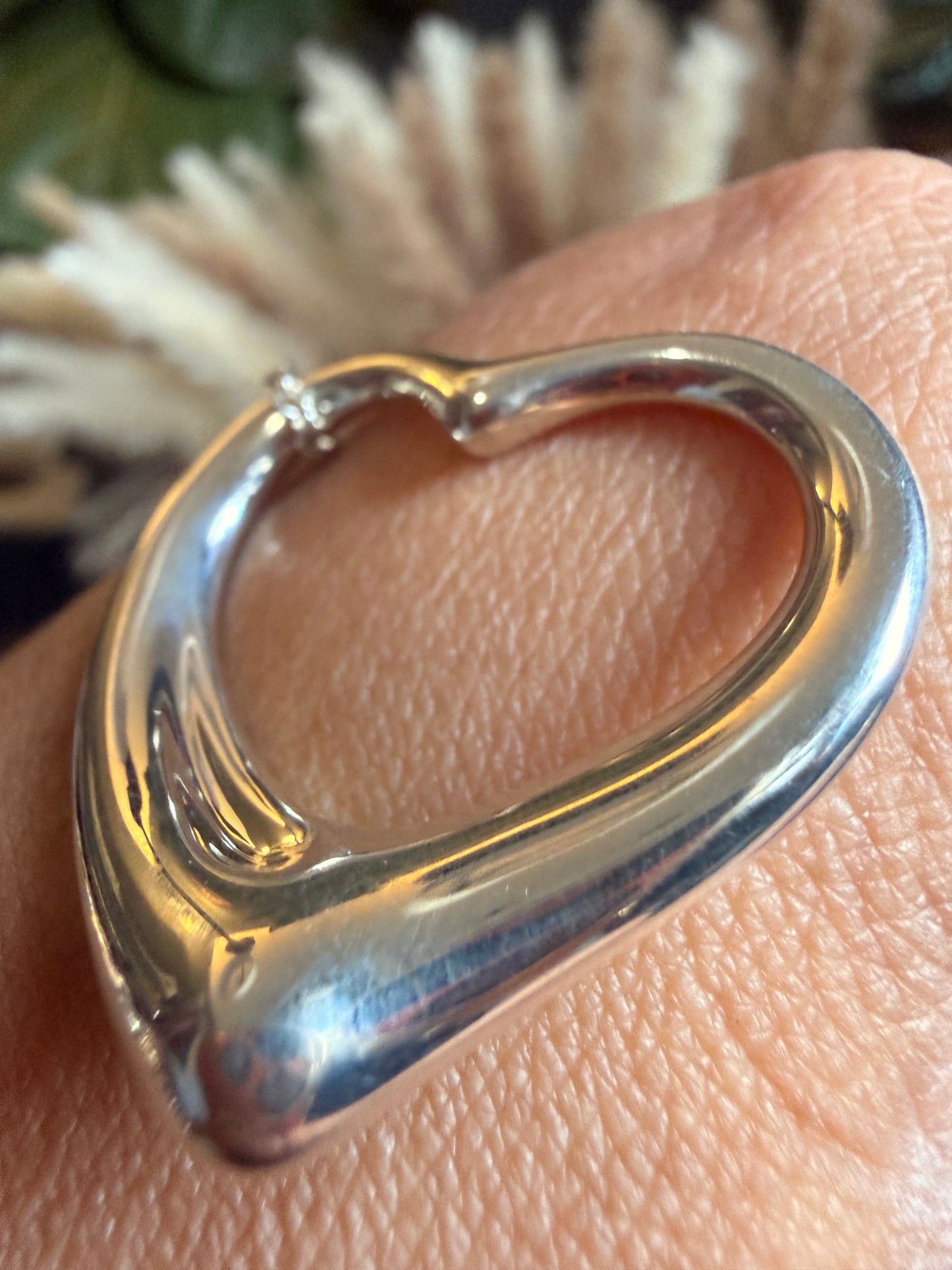 Tiffany & Co. 36mm Extra Large Open Heart Necklace