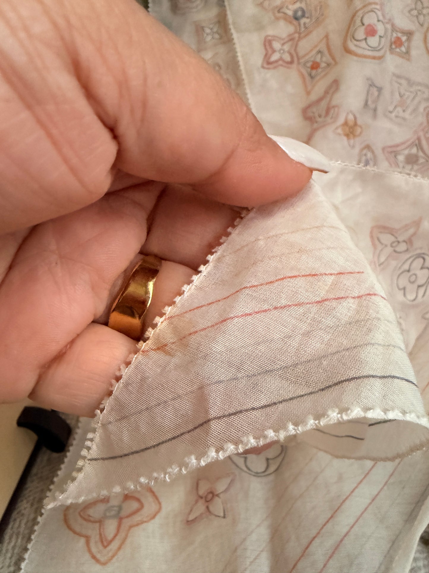 Louis Vuitton Light Pink Monogram Bandeau Scarf