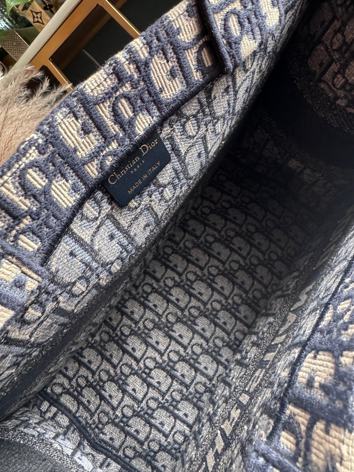 Dior Medium Book Tote in Oblique