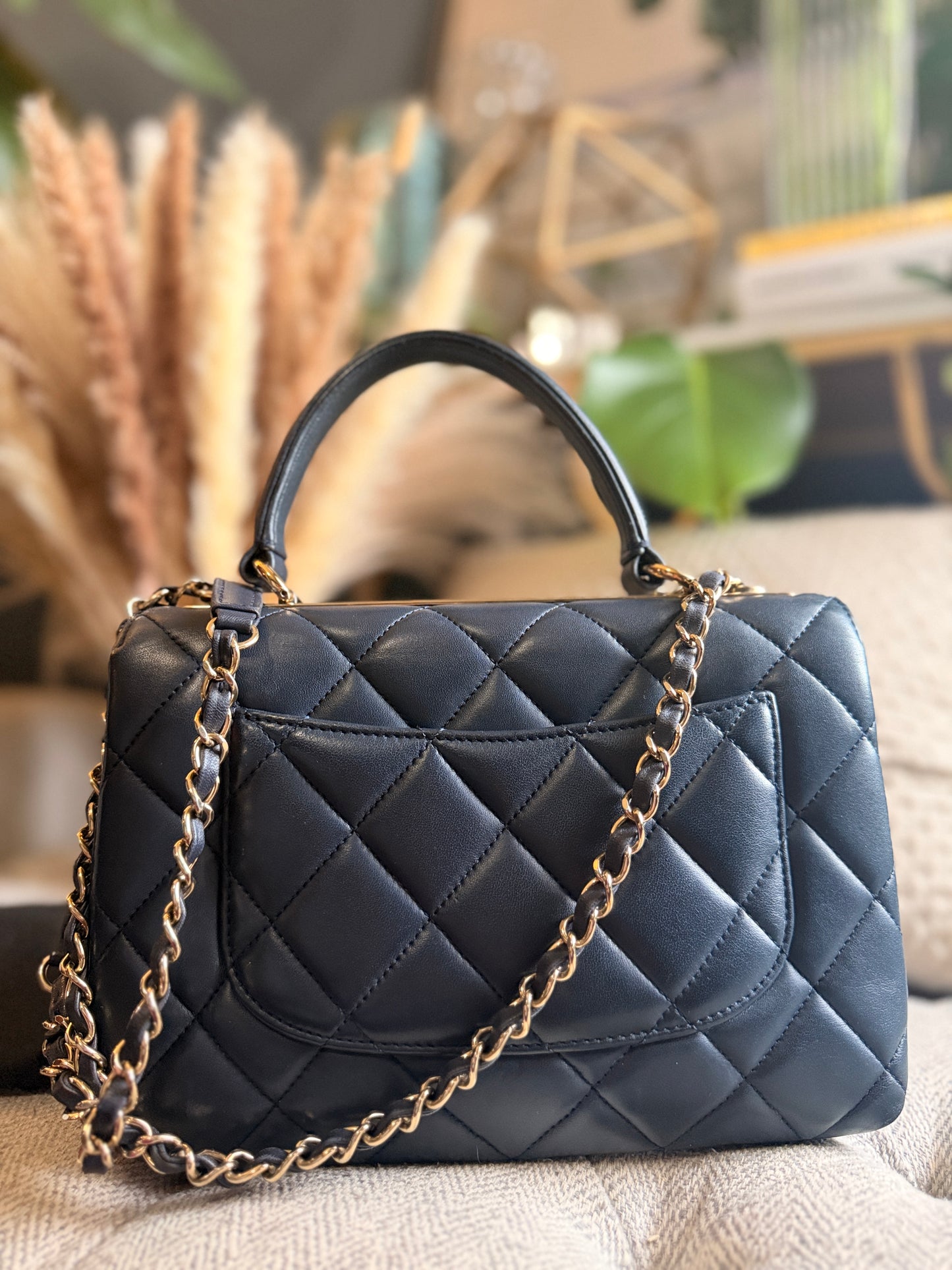 Chanel Trendy CC in Navy GHW