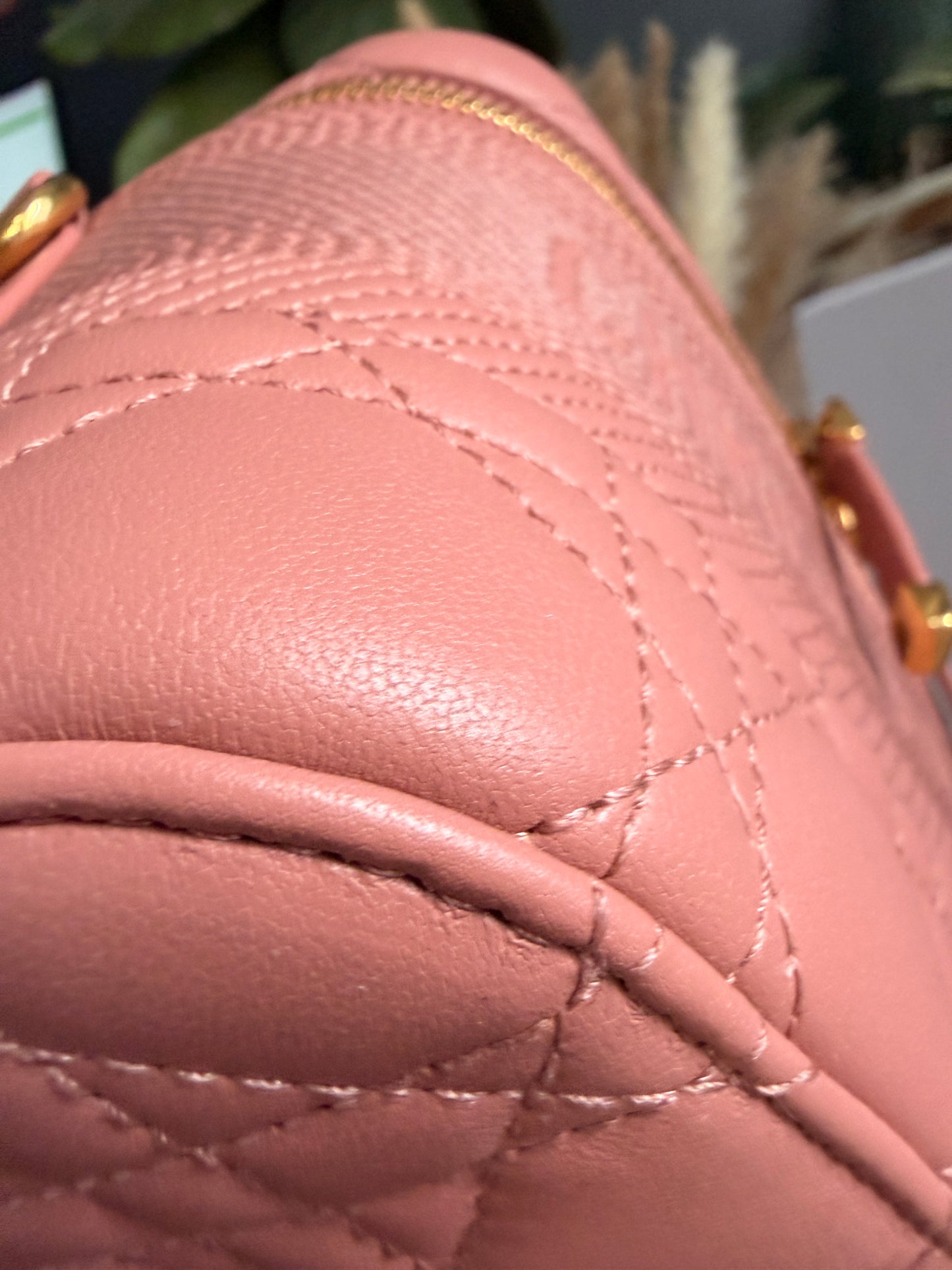 Christian Dior Lambskin Cannage Small Vanity Case