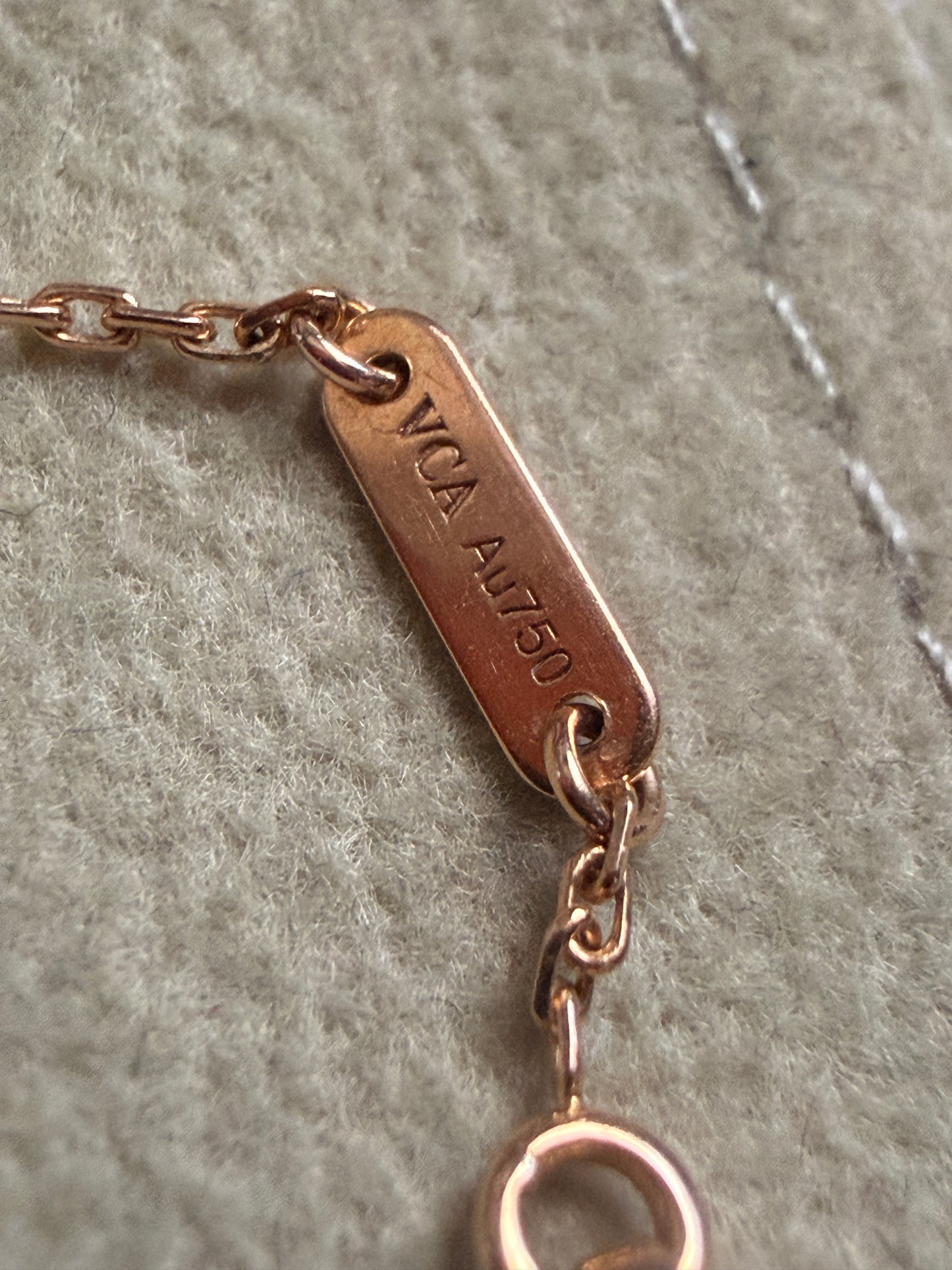 Van Cleef & Arpels 18k Rose Gold Sweet Bracelet