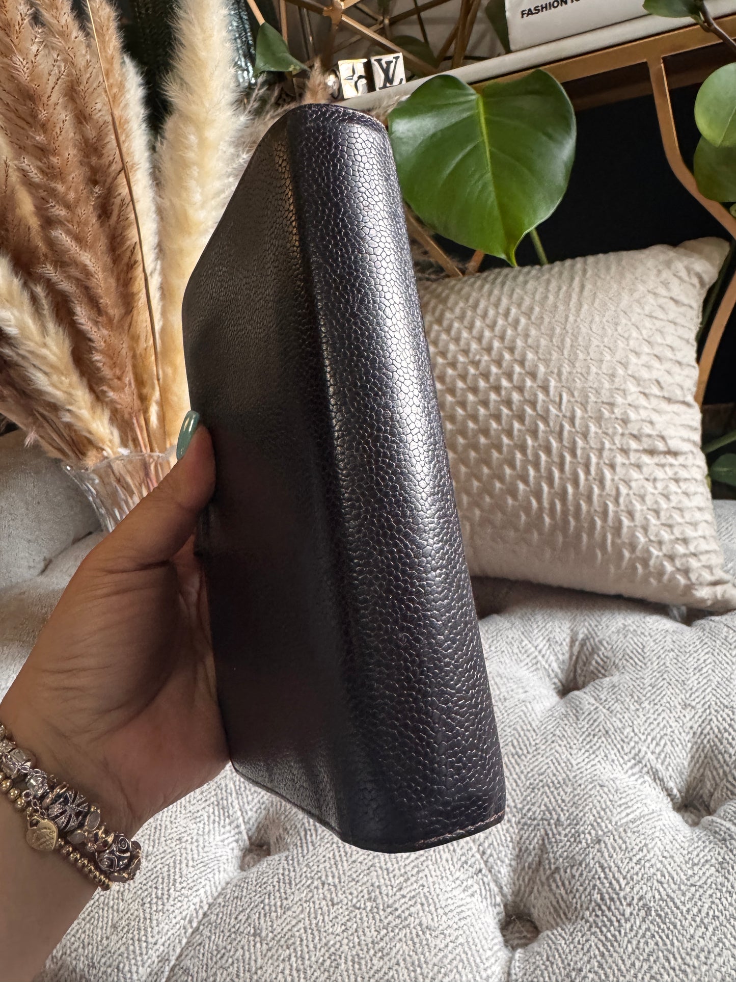 Chanel Vintage Agenda in Chocolate Brown Caviar