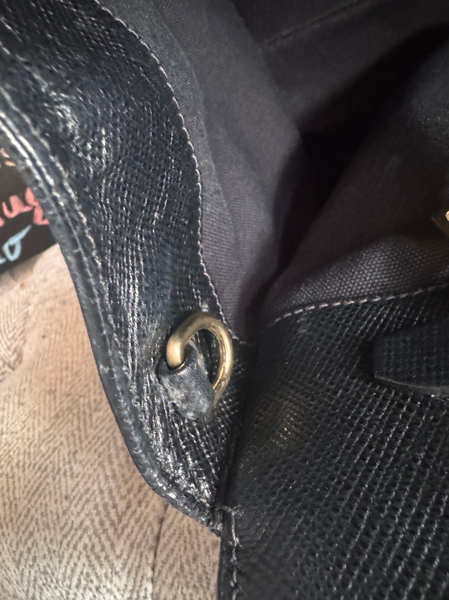 Prada Corda Canapa and Saffiano Tote