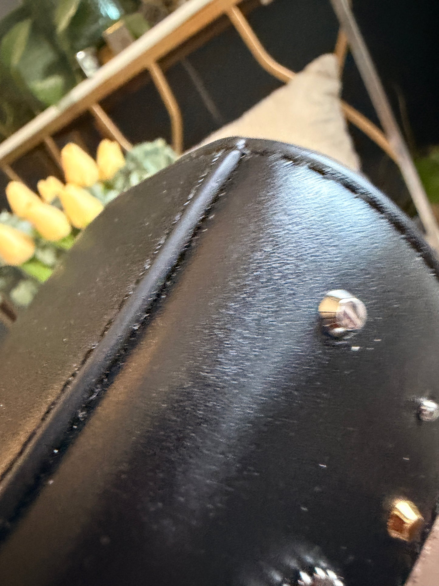 Michael Kors Studio Selma Black and Gold Rocket Bag Limited Edition