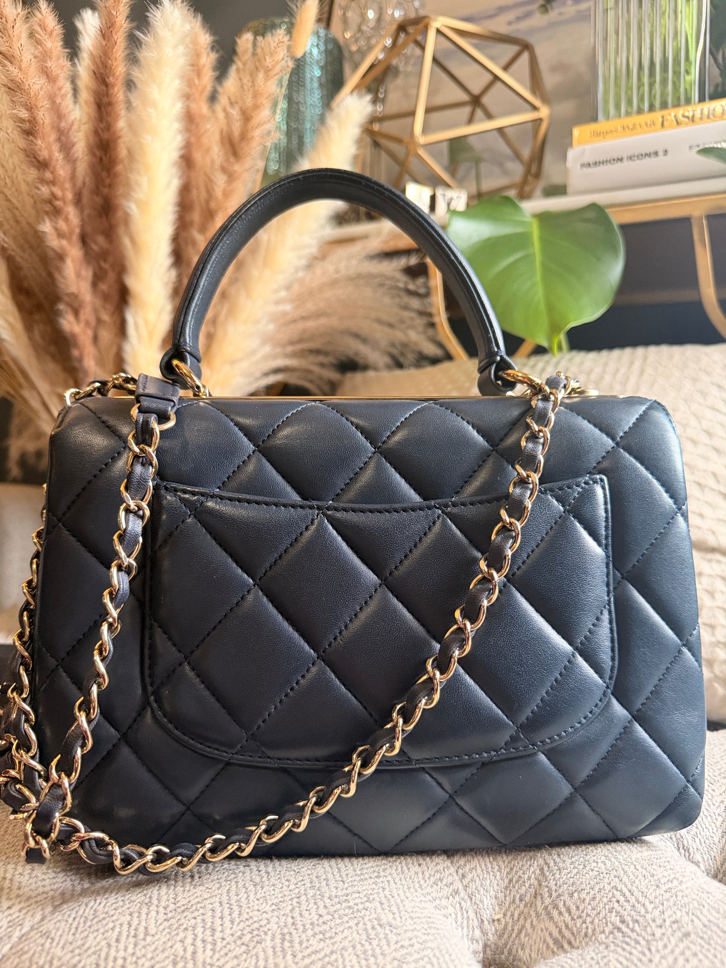 Chanel Trendy CC in Navy GHW