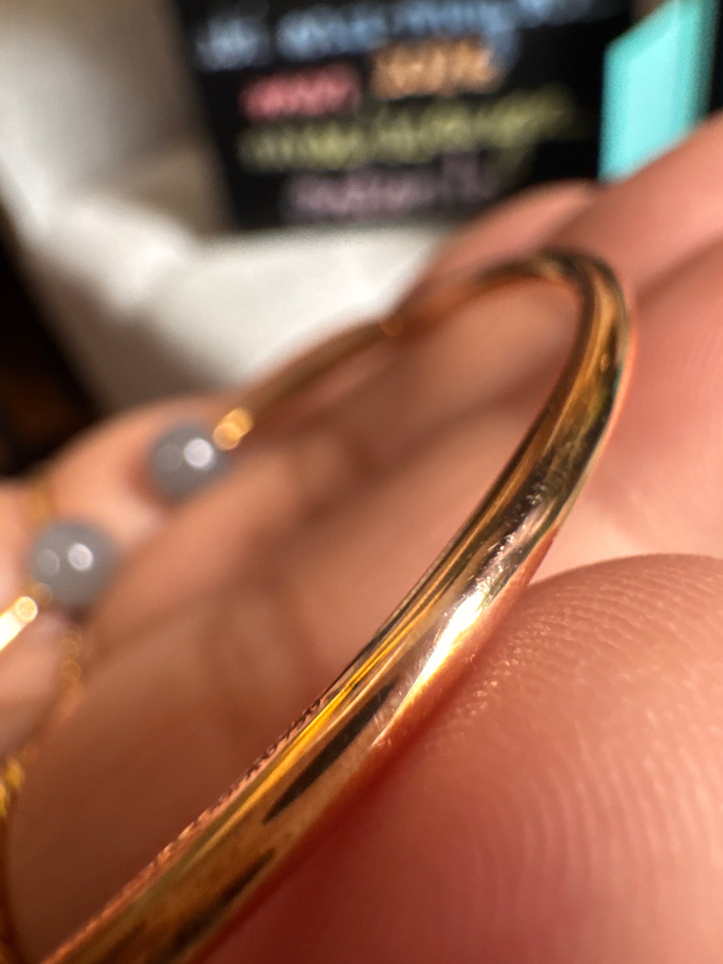 Tiffany & Co Retired & HTF Moonstone 18k RG Bangle