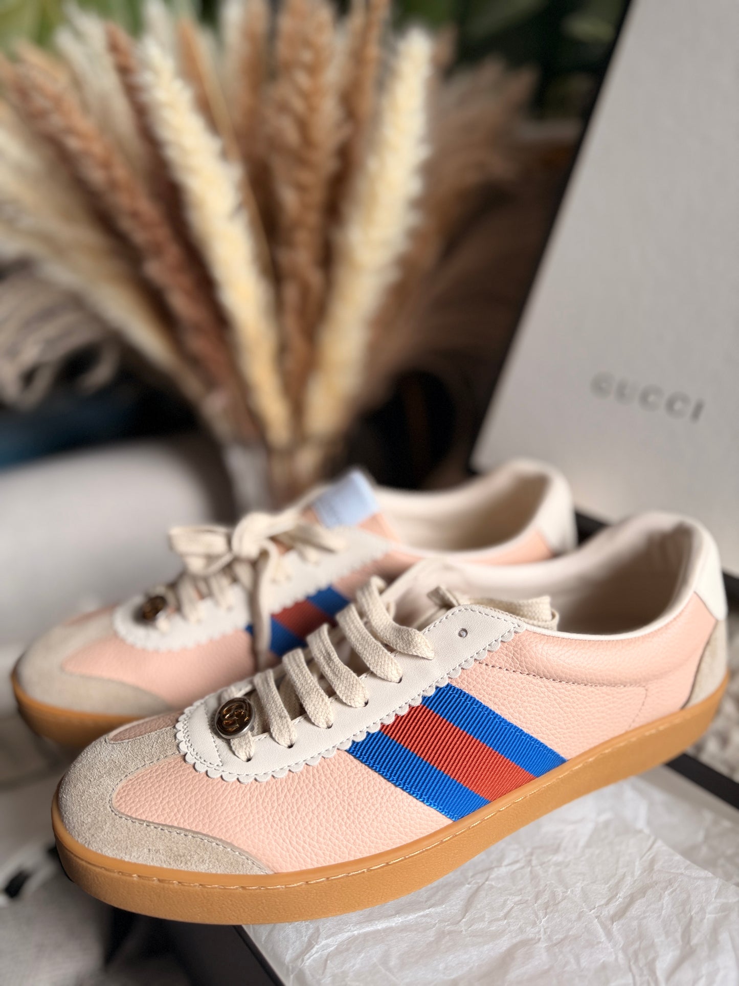 NEW in BOX Gucci G74 Web Sneakers