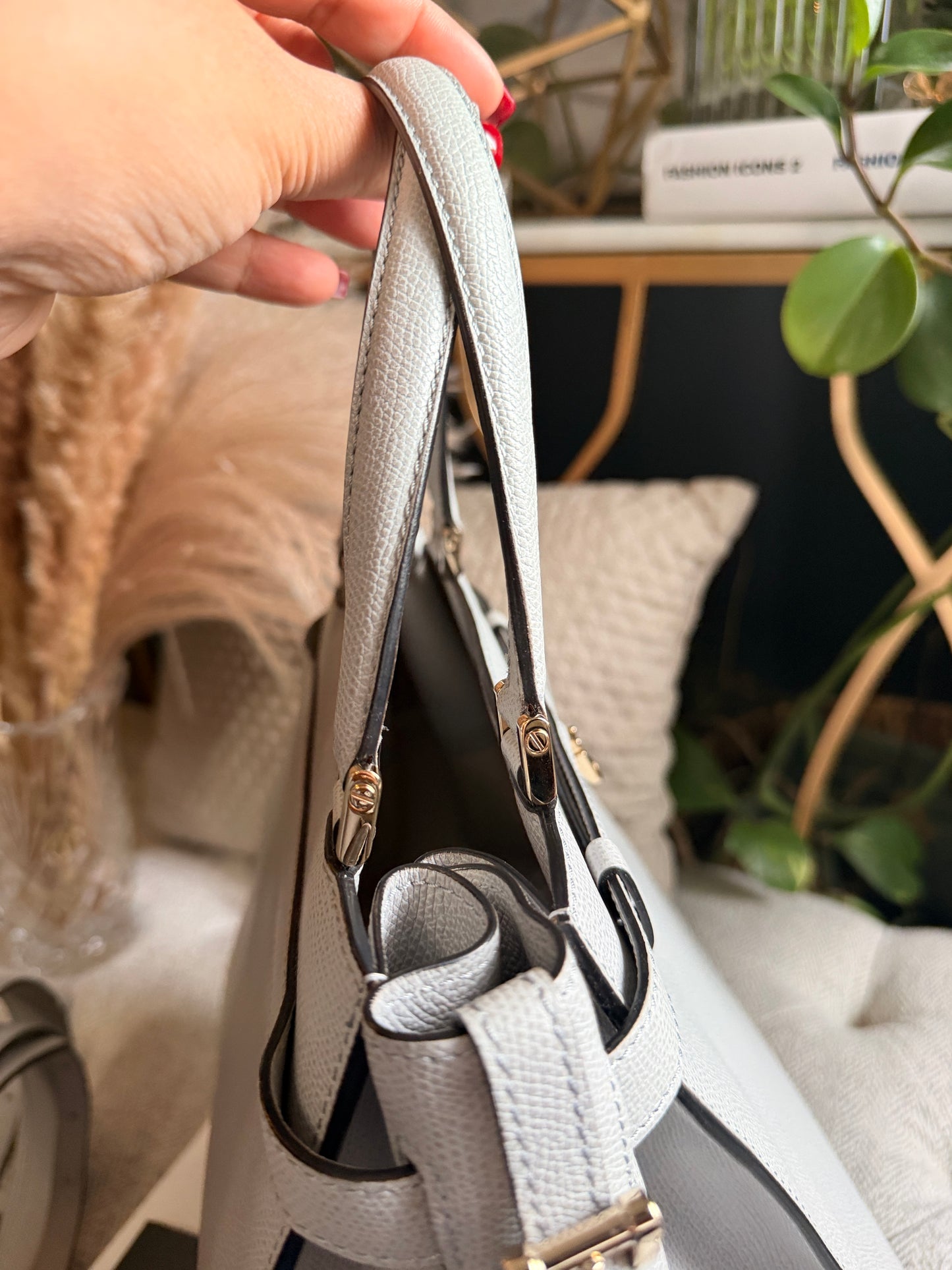 Valextra B Cube in Cool Grey