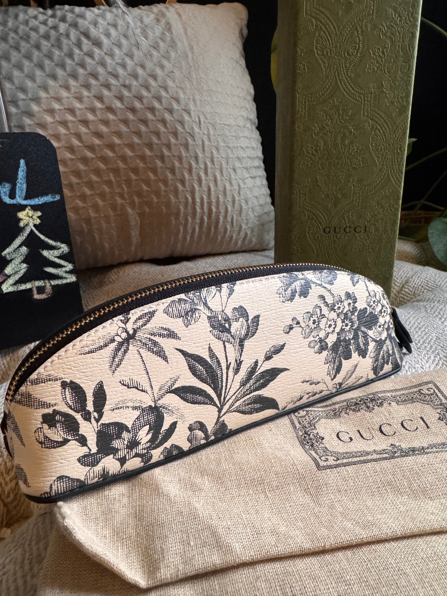 Gucci Herbarium Pencil Case-NEW in BOX