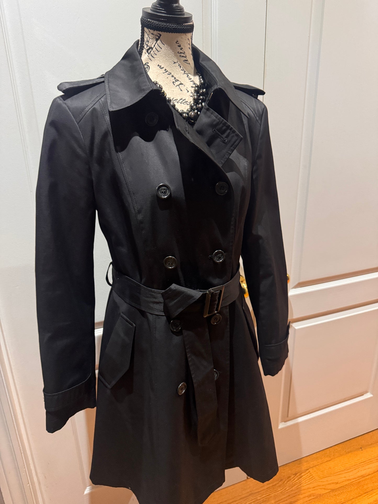 LAUREN Ralph Lauren Black Trench  Coat