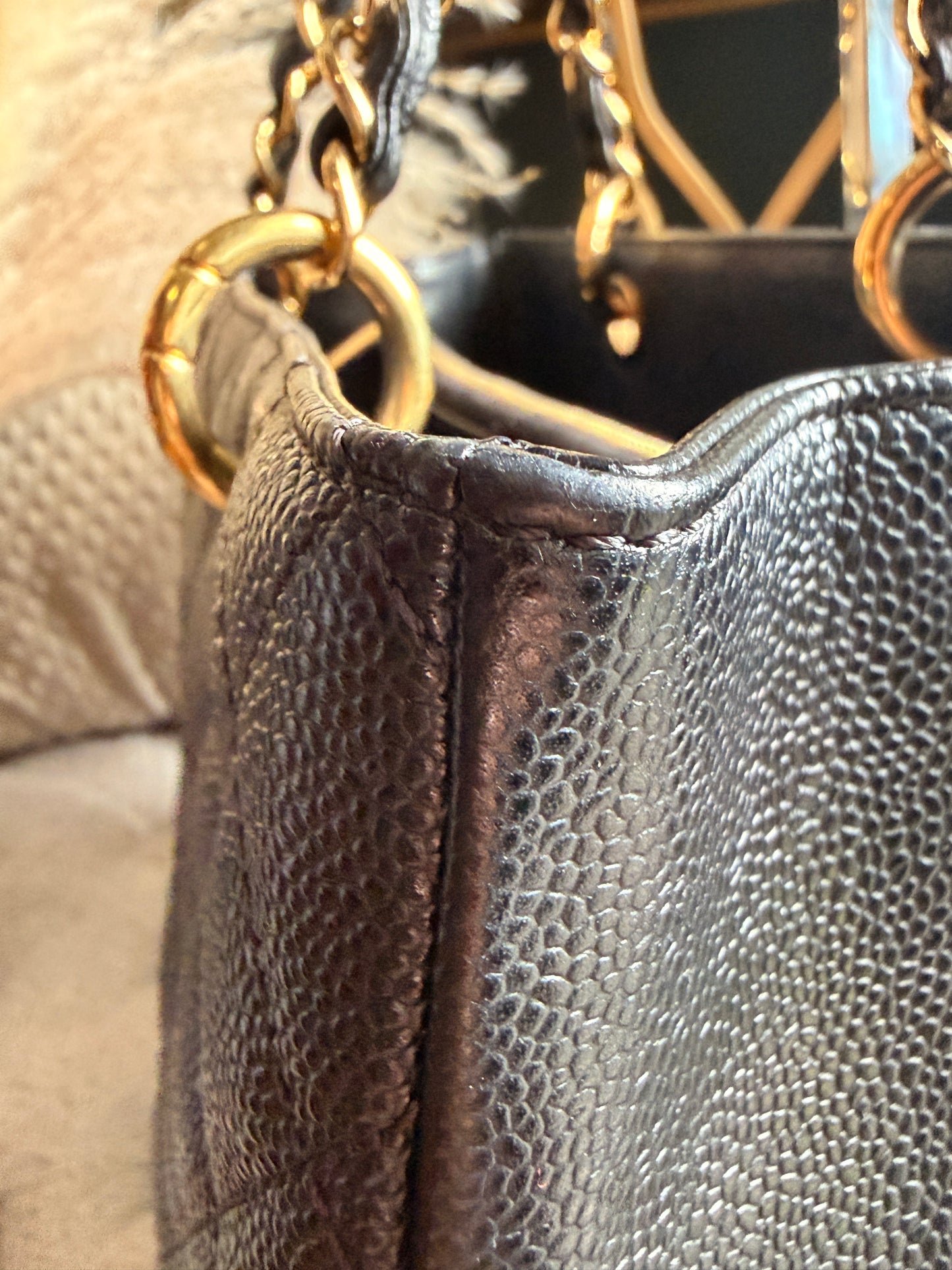 Chanel GST in Black with Gold Hardware