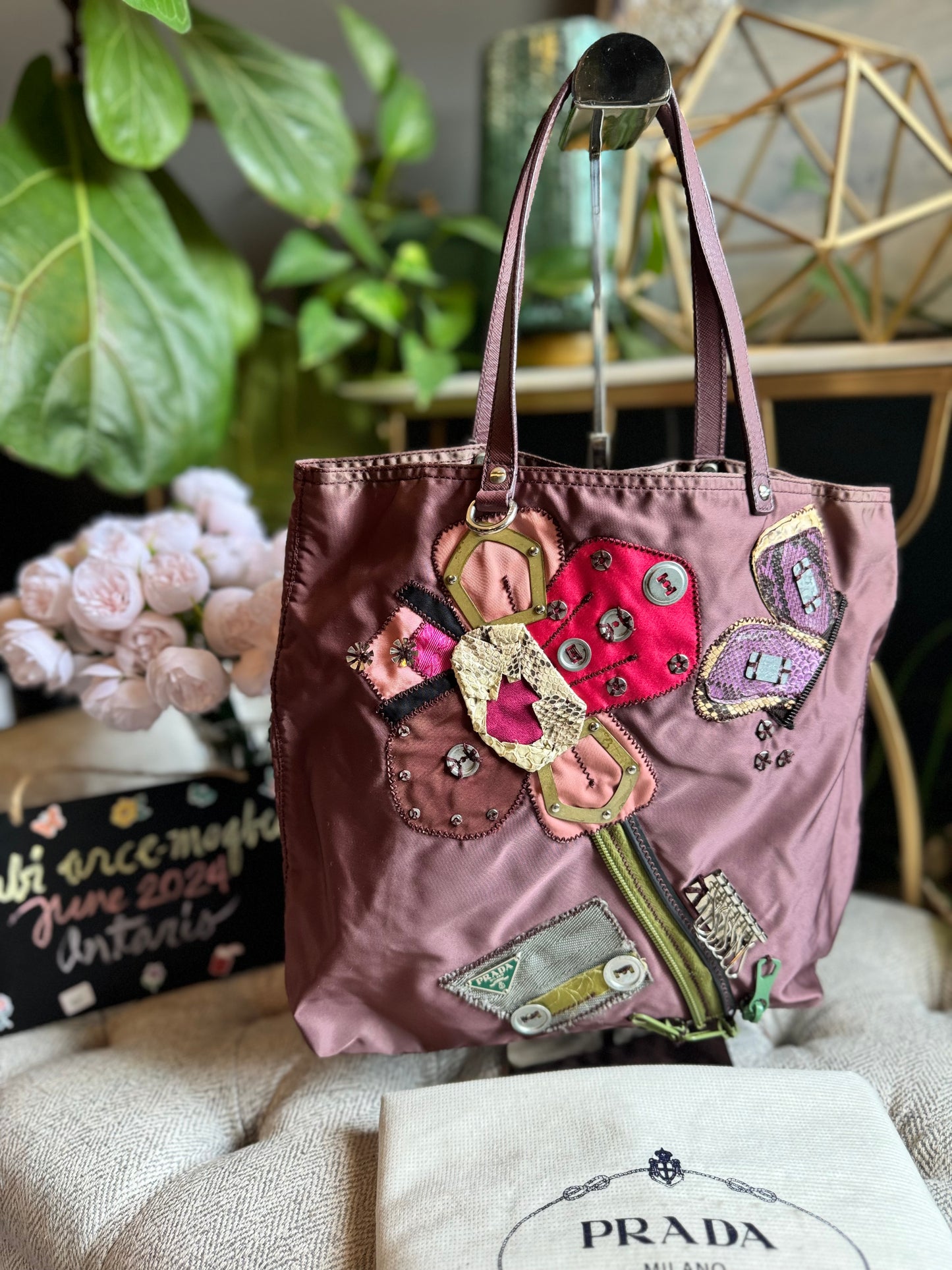 Prada Flower Tote