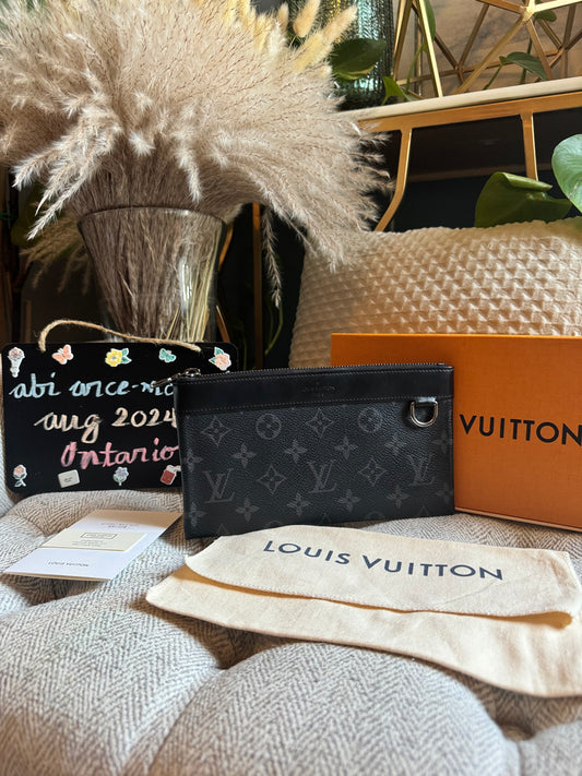 Louis Vuitton Discovery Pouch in Monogram Eclipse