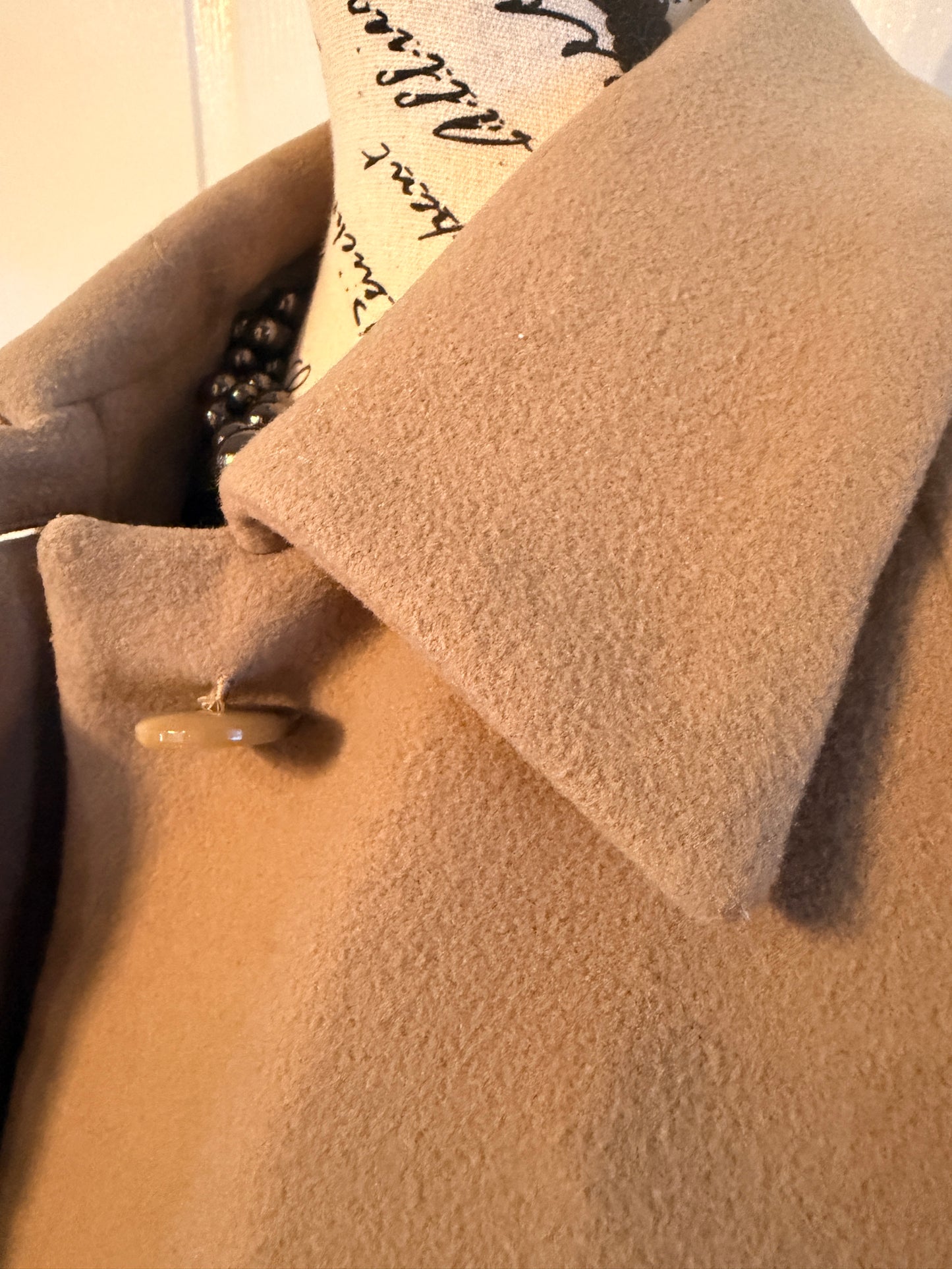 Lorne Mitchel Wool Cashmere Camel Coat | Size 10 | Timeless Classic