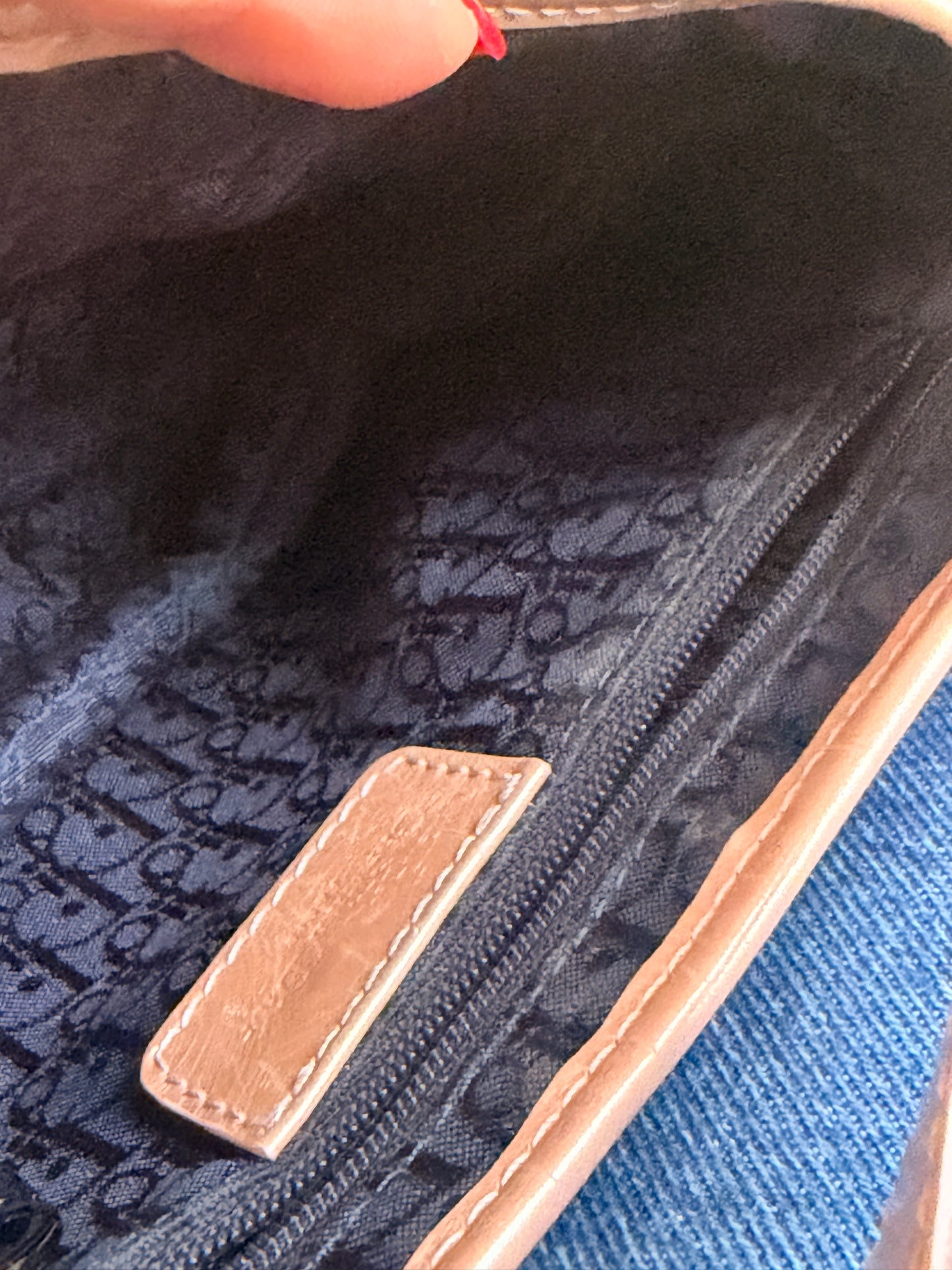 DIOR Vintage Denim Saddle in Medium