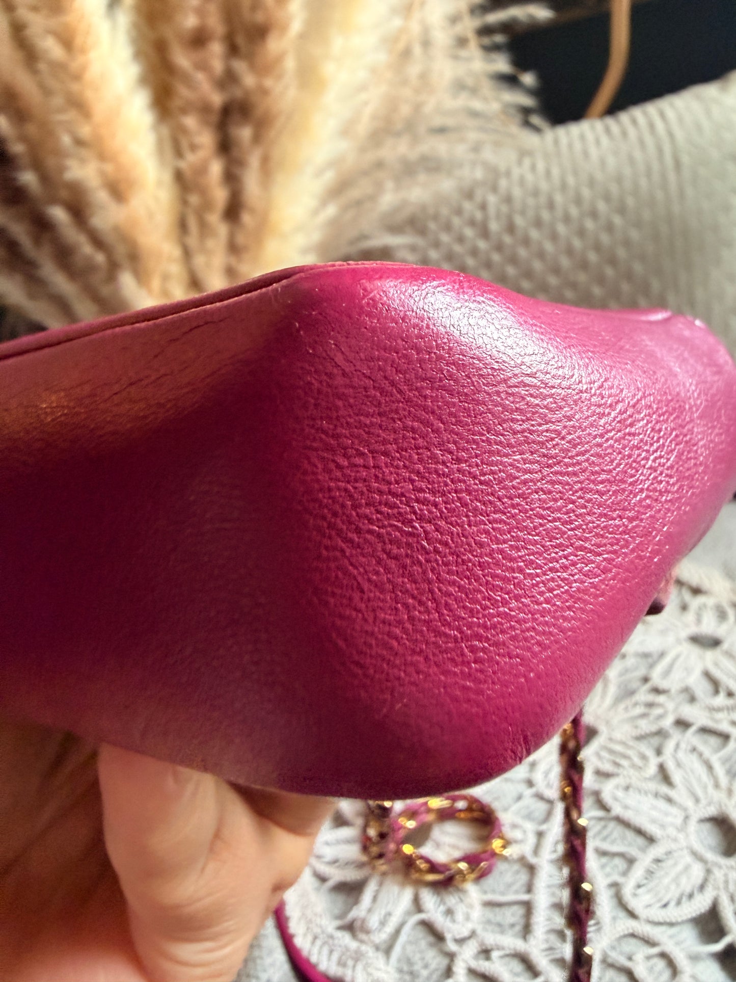 FENDI Shiny Nappa Mini Be Baguette