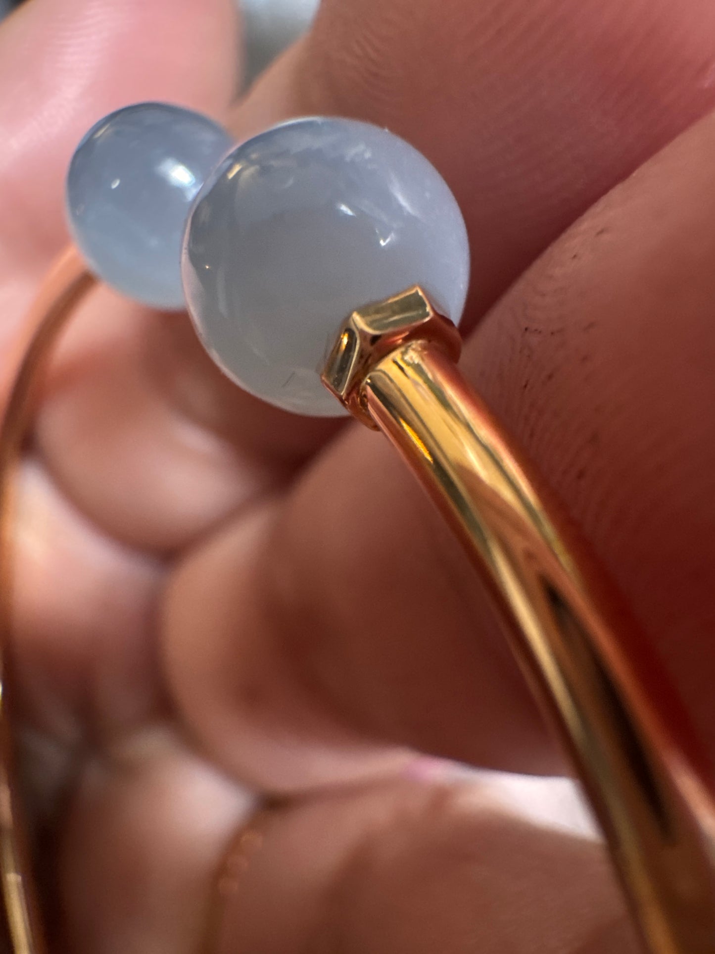 Tiffany & Co Retired & HTF Moonstone 18k RG Bangle