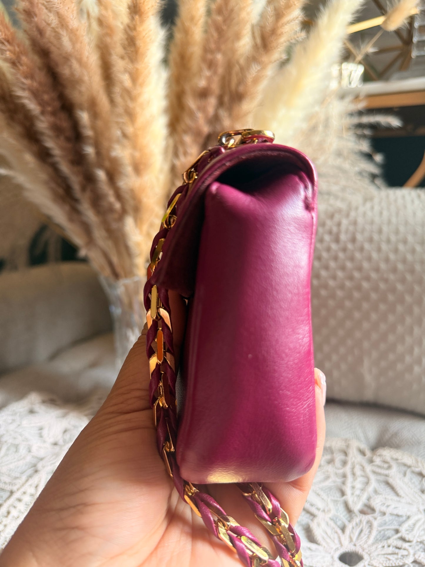 FENDI Shiny Nappa Mini Be Baguette