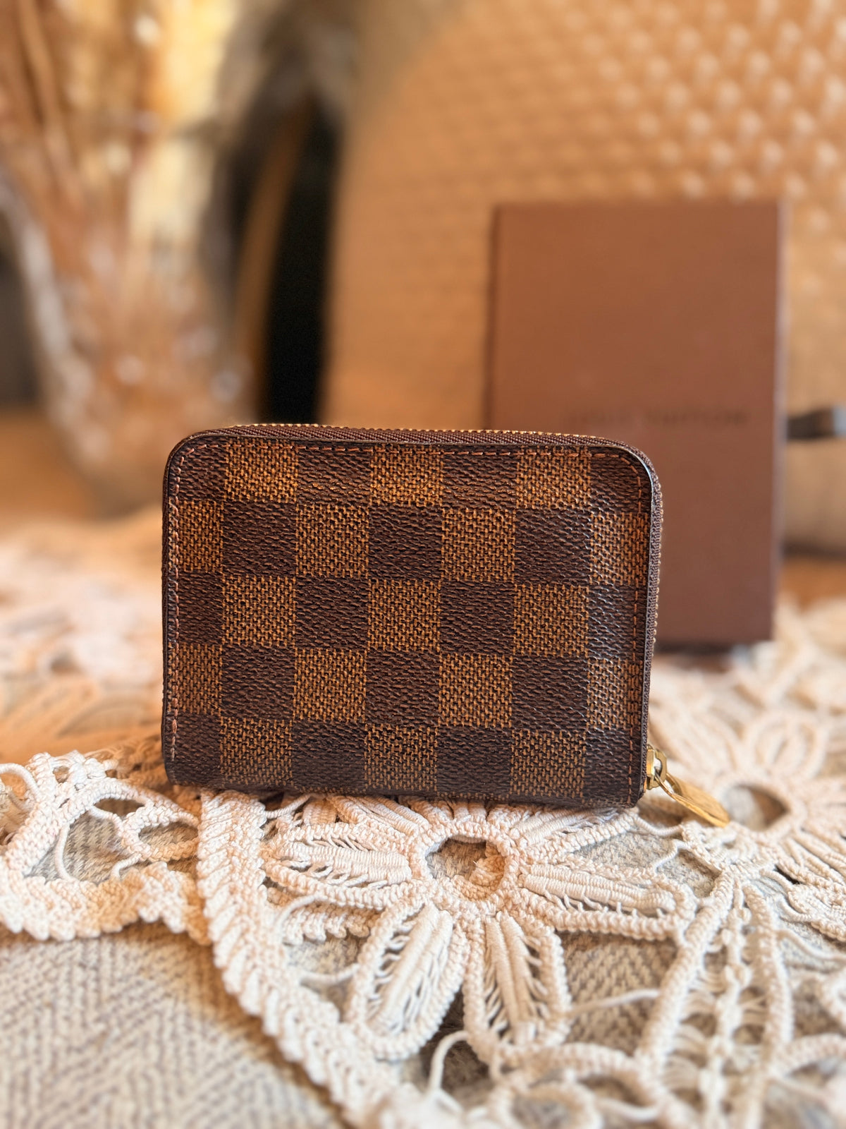 Louis Vuitton Zippy Coin Purse in Damier Ebene
