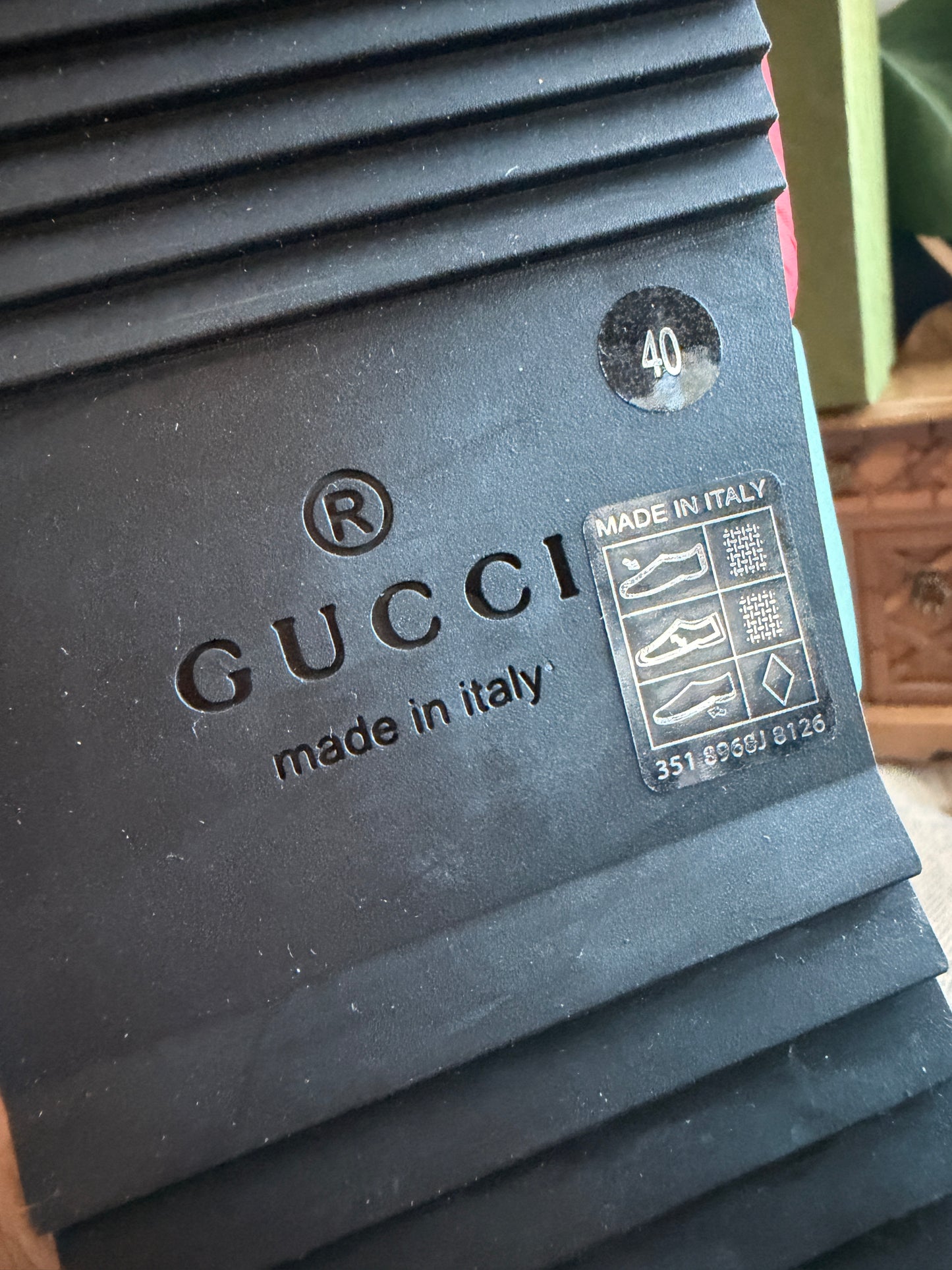 Gucci Padded Web Slides NEW in box