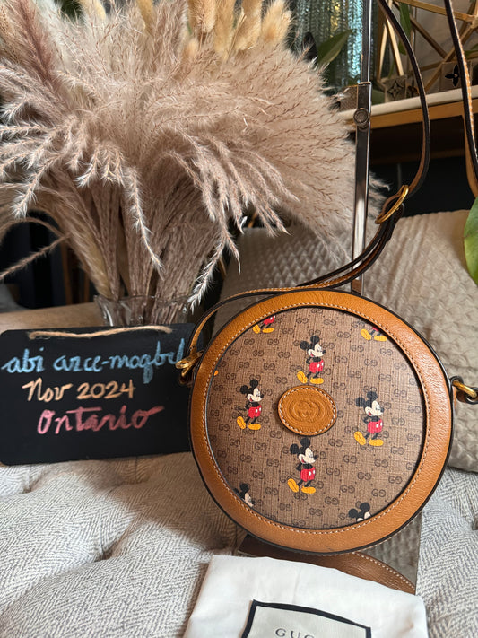 Gucci x Disney Collab Round Shoulder/Crossbody