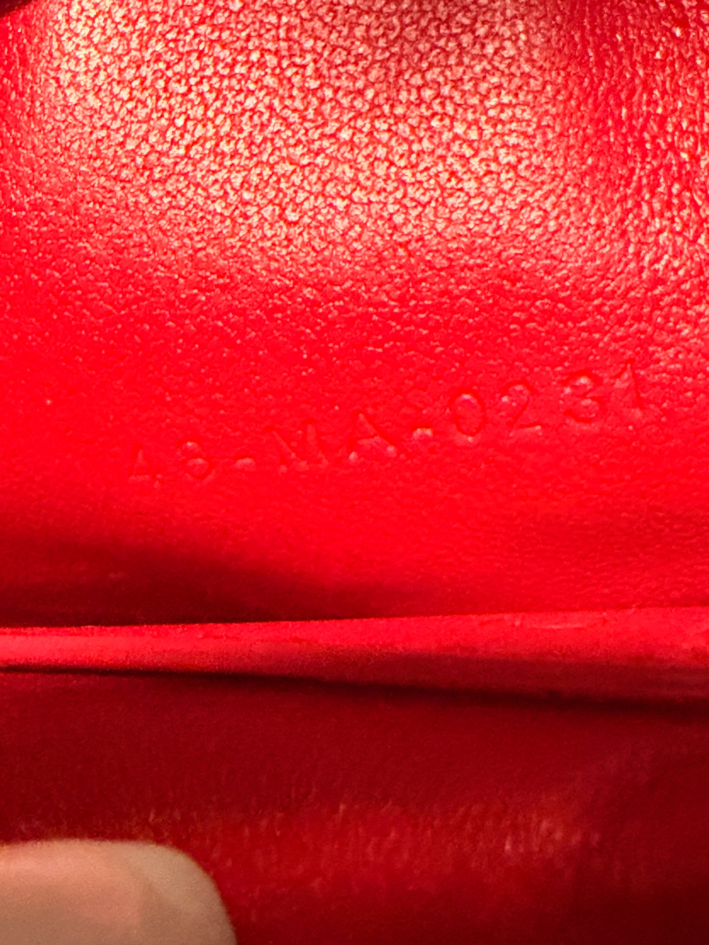 CHRISTIAN DIOR
Red Cannage Quilted Leather Mini Caro Coin Purse