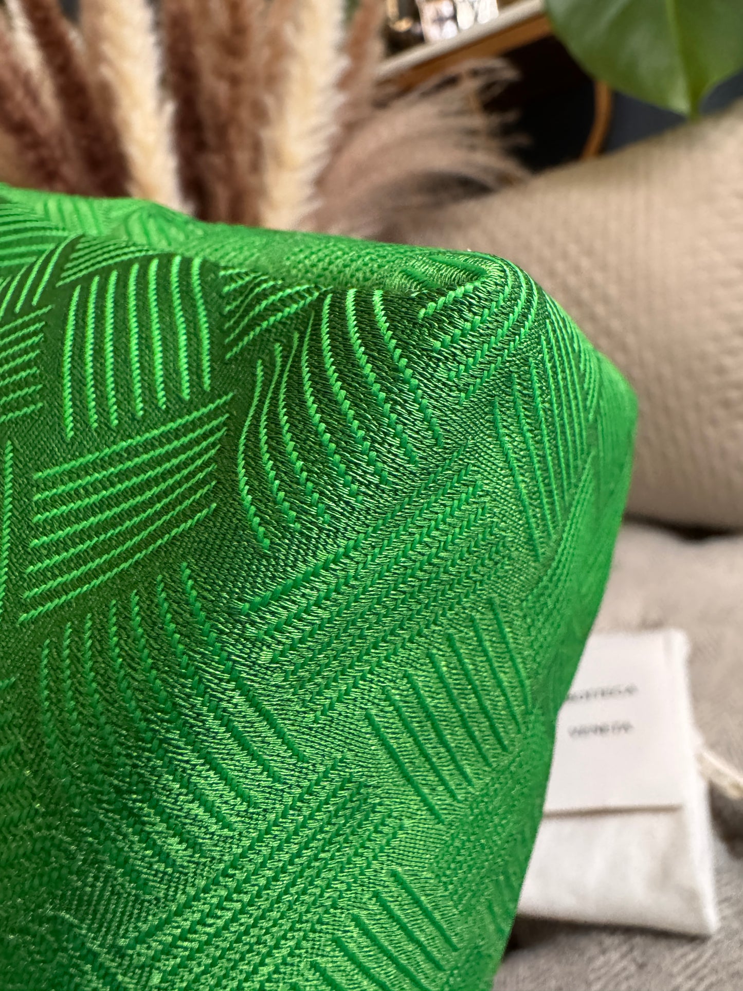 Bottega Veneta Intrecciato Jaquard Twill Pouch