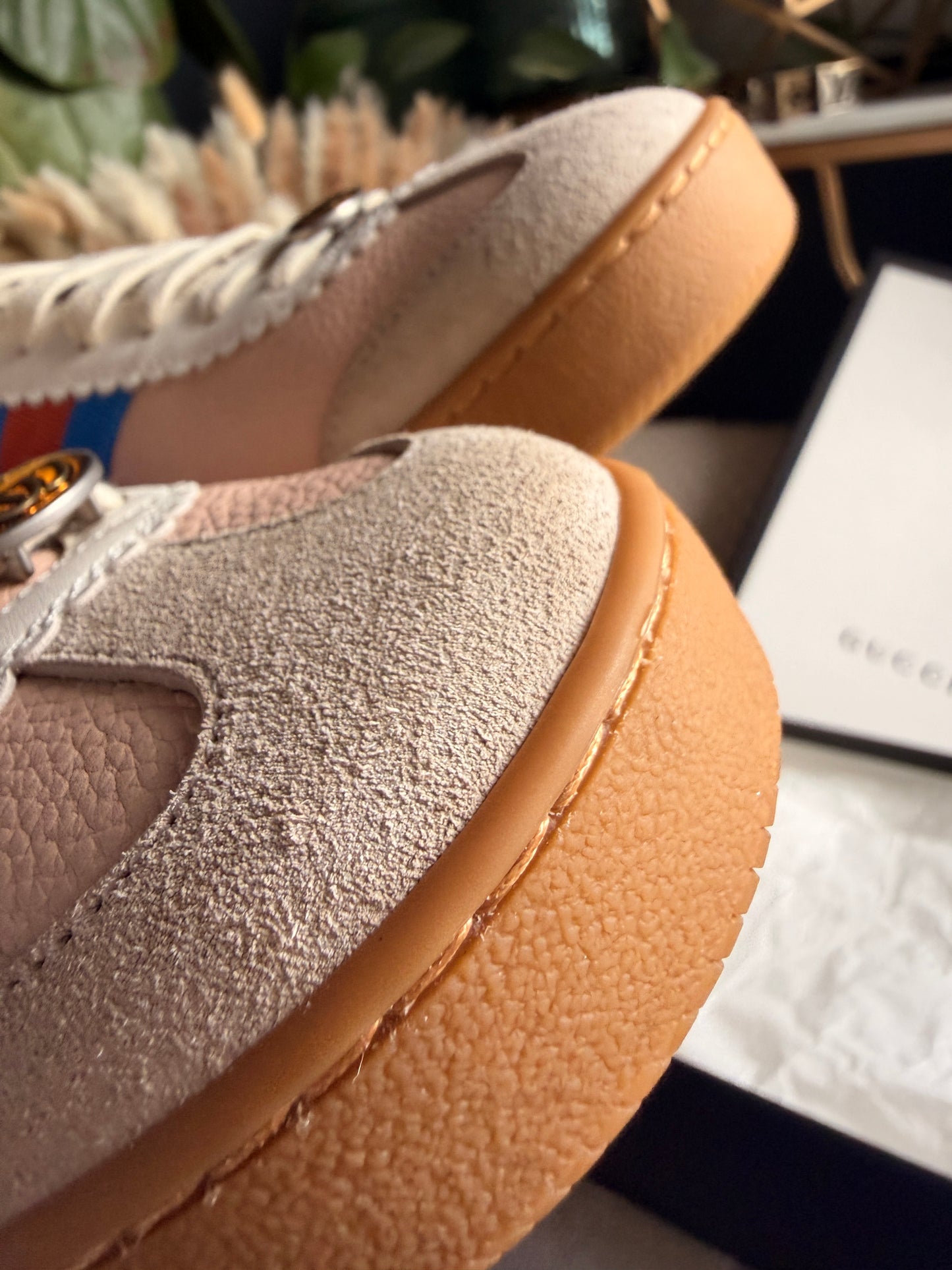 NEW in BOX Gucci G74 Web Sneakers