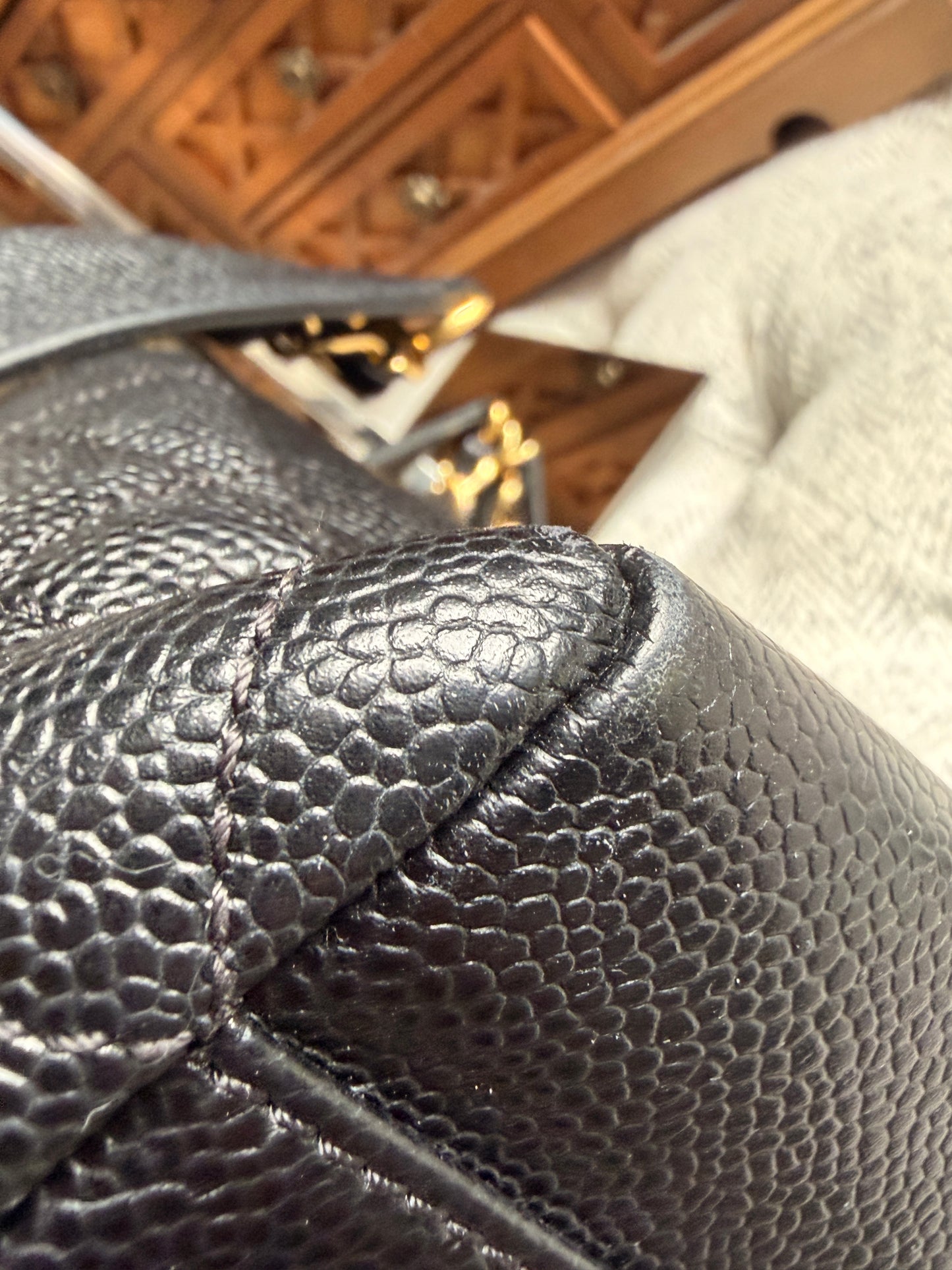 Chanel GST in Black with Gold Hardware