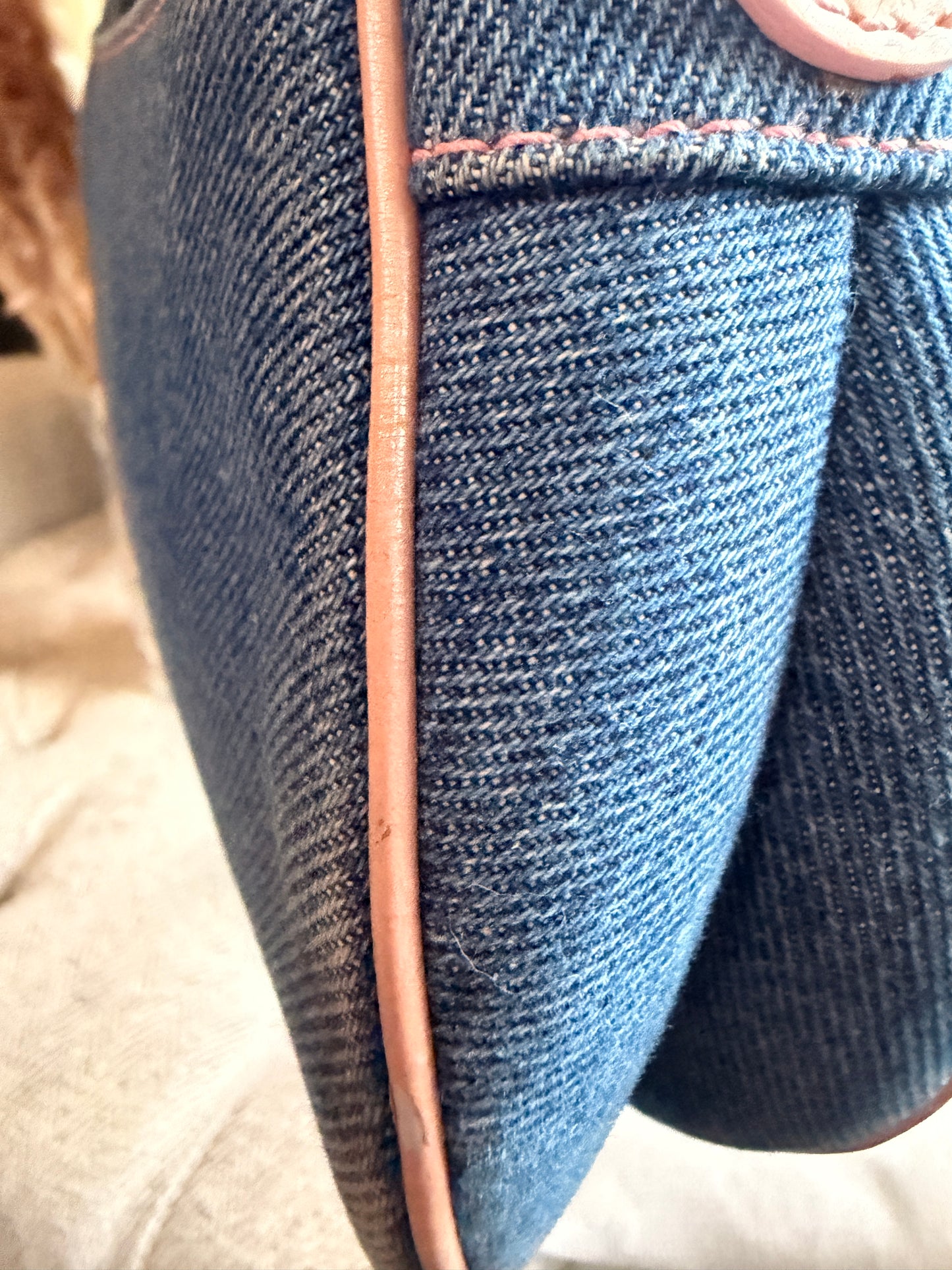 DIOR Vintage Denim Saddle in Medium