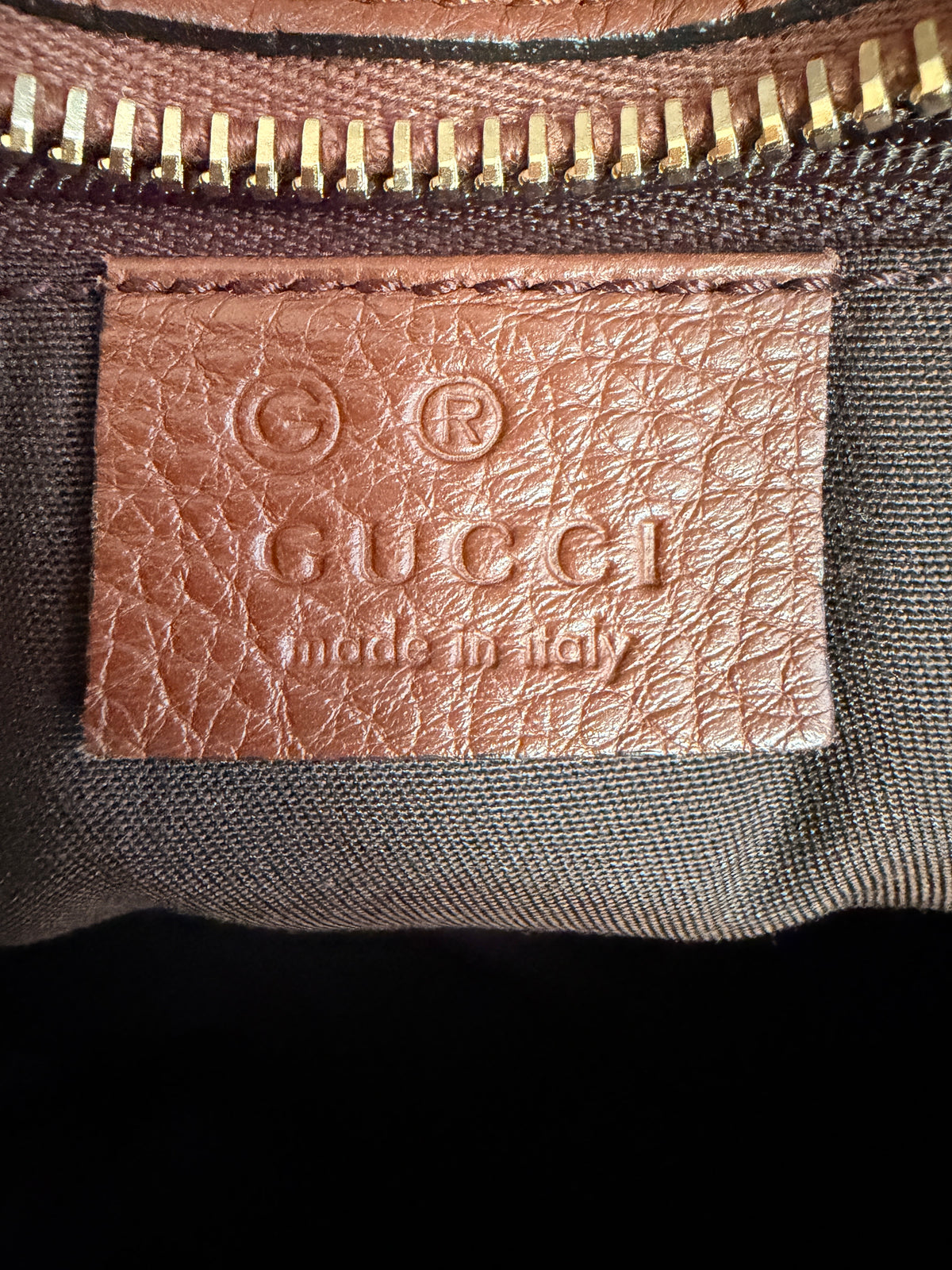 Gucci Leather Interlocking GG Tote