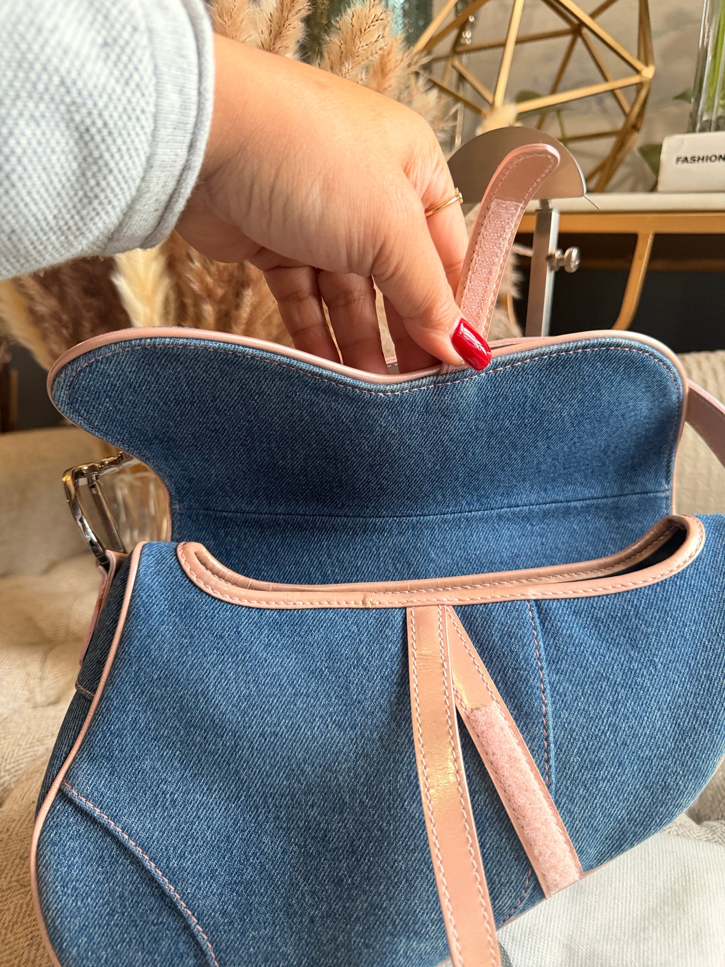 DIOR Vintage Denim Saddle in Medium