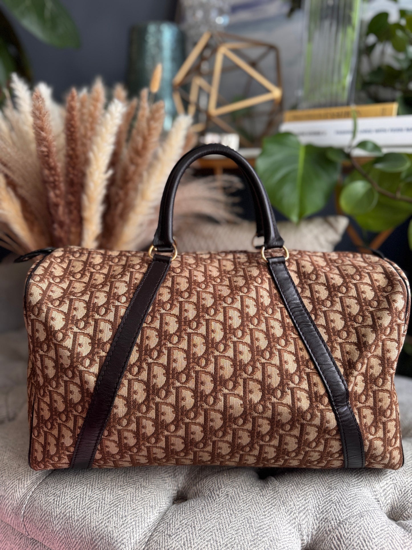 Dior Vintage Trotter Boston Bag