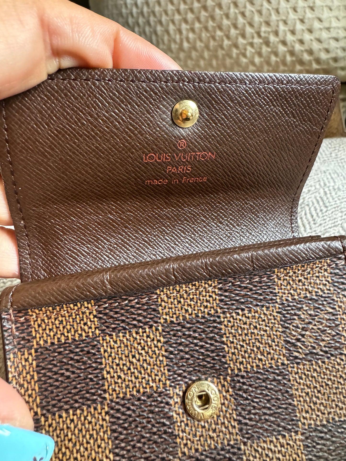 Louis Vuitton Vintage Damier Ebene Cardholder