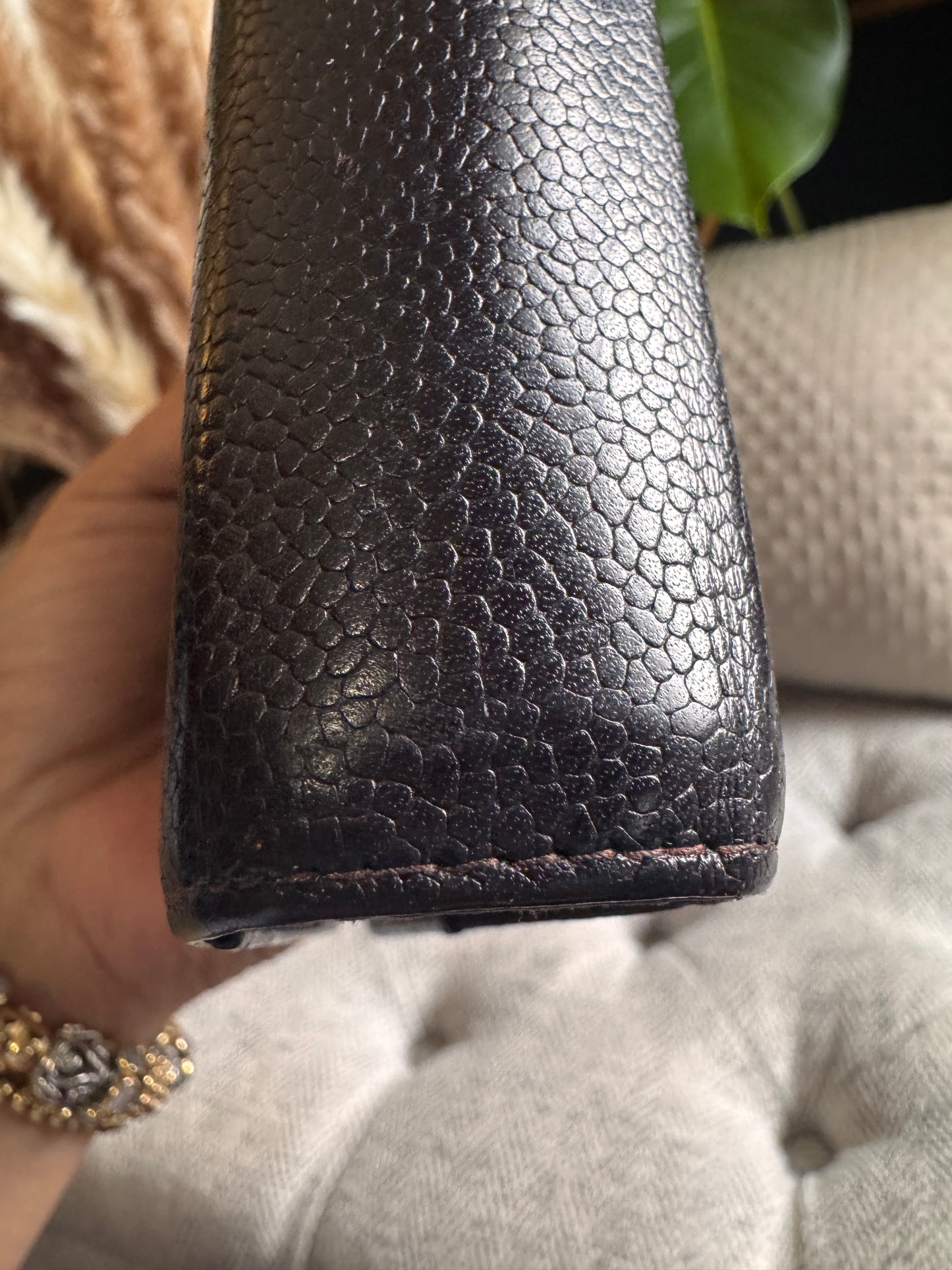 Chanel Vintage Agenda in Chocolate Brown Caviar